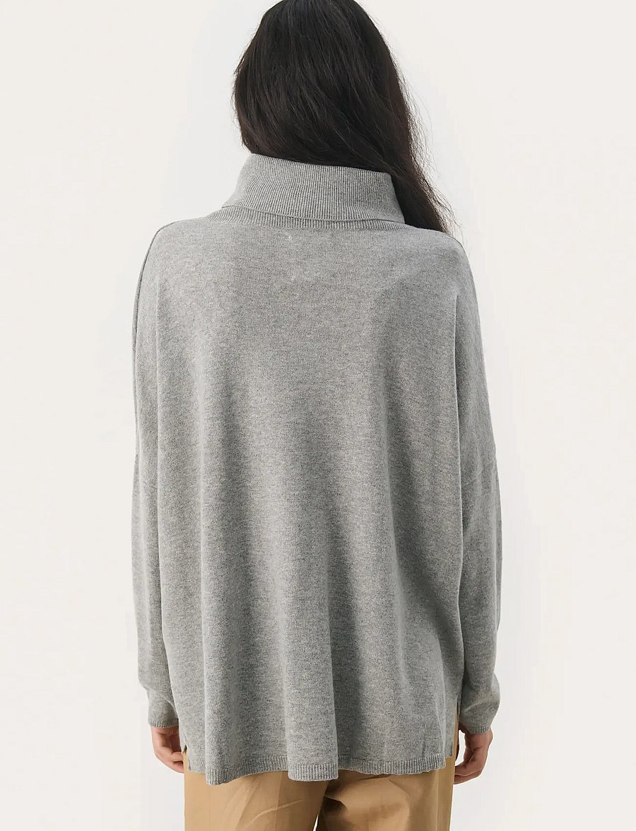 Part Two - TilanePW PU - striktrøjer - medium grey melange - 4