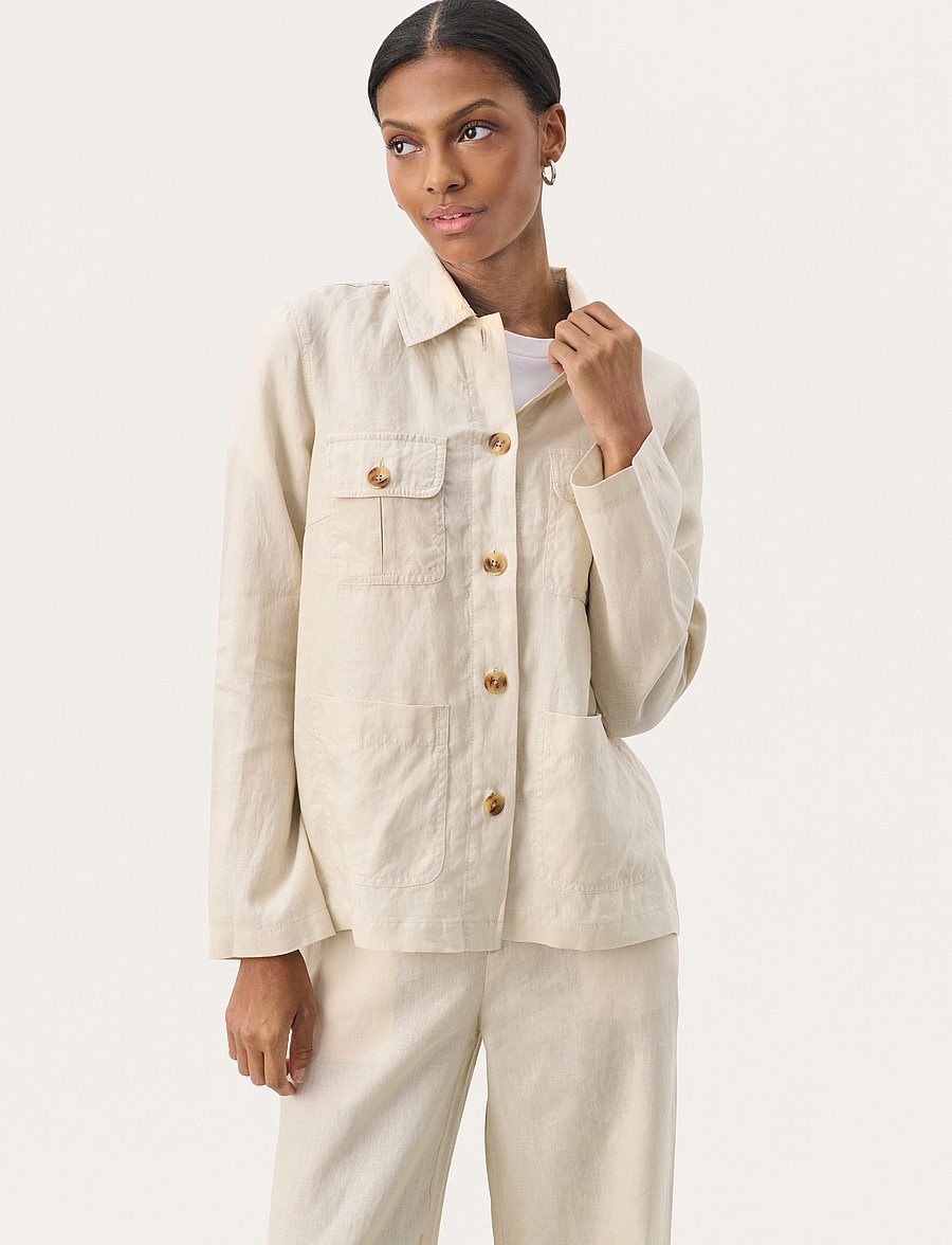 Part Two - ElnoraPW JA - overshirts - french oak - 0