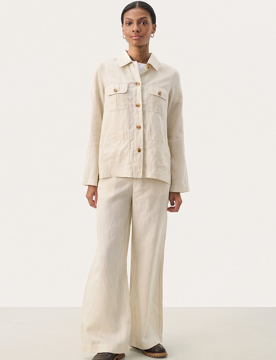 Part Two - ElnoraPW JA - overshirts - french oak - 3