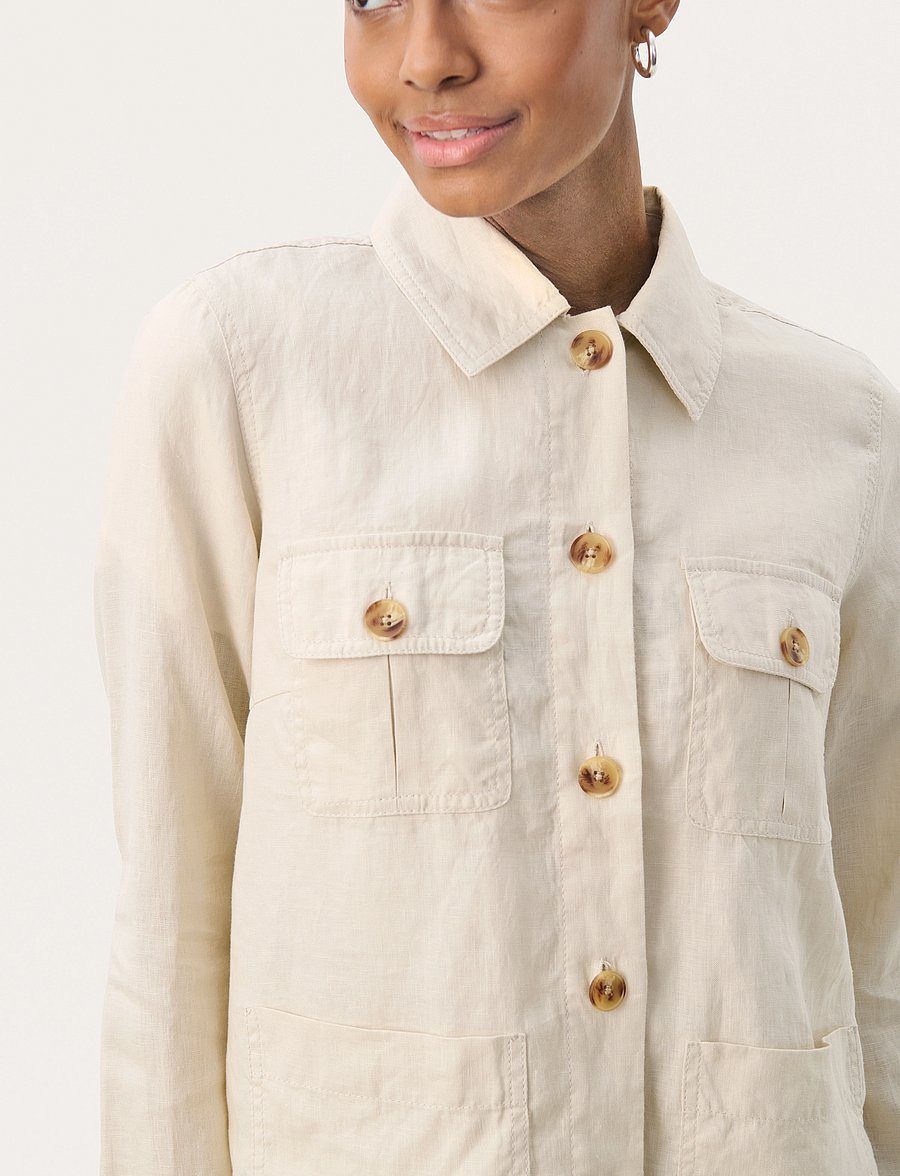Part Two - ElnoraPW JA - overshirts - french oak - 5