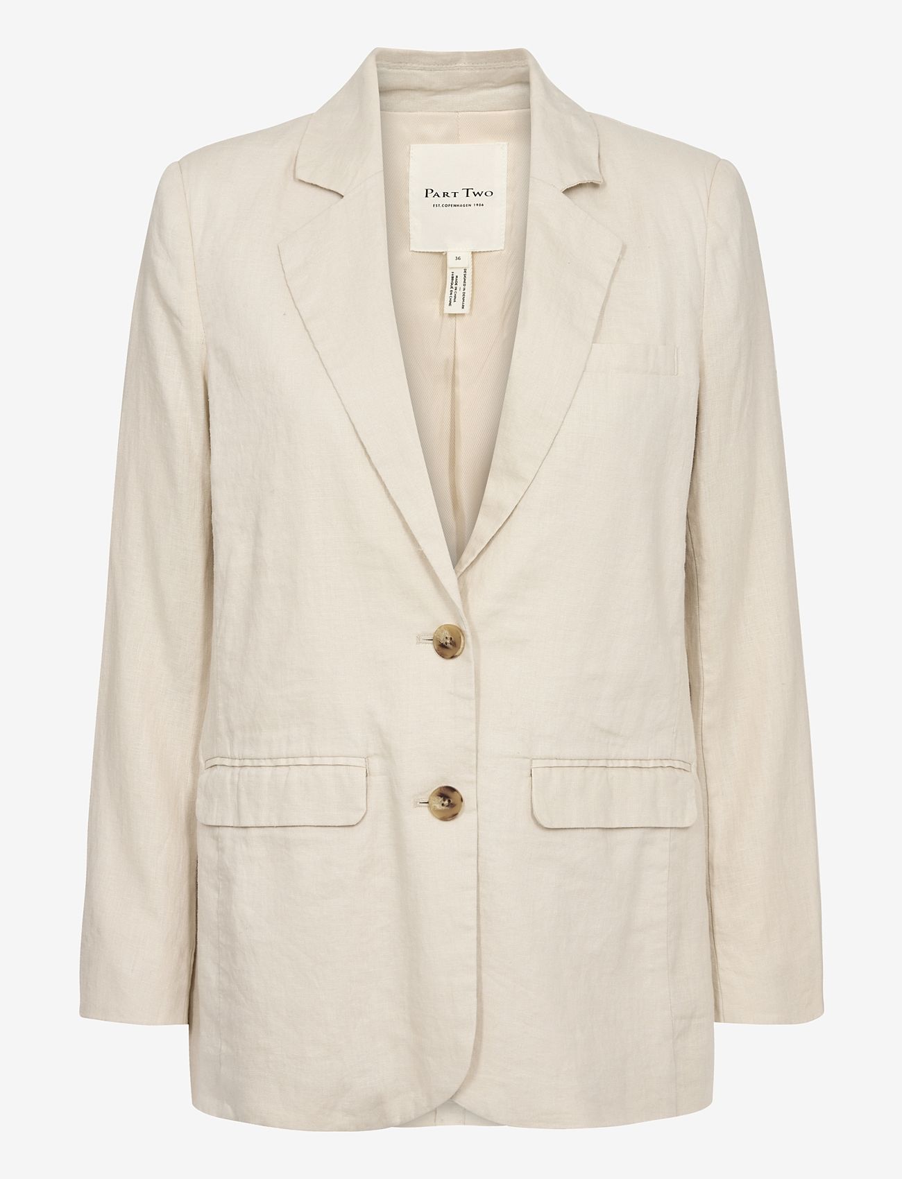 Part Two - NyanPW BZ - einreihige blazer - french oak - 0