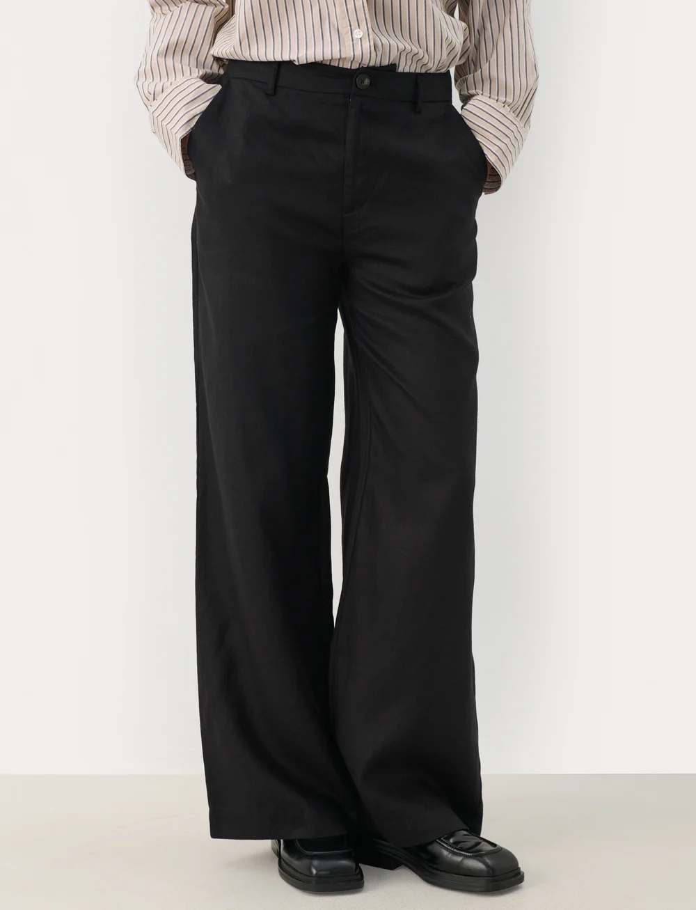 Part Two - NinnesPW Pants - linnebyxor - black - 0