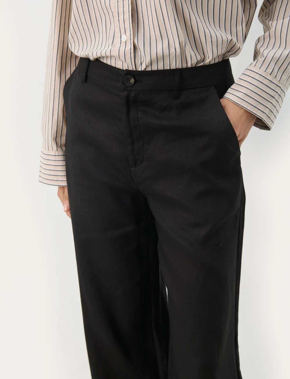 Part Two - NinnesPW Pants - linnebyxor - black - 5