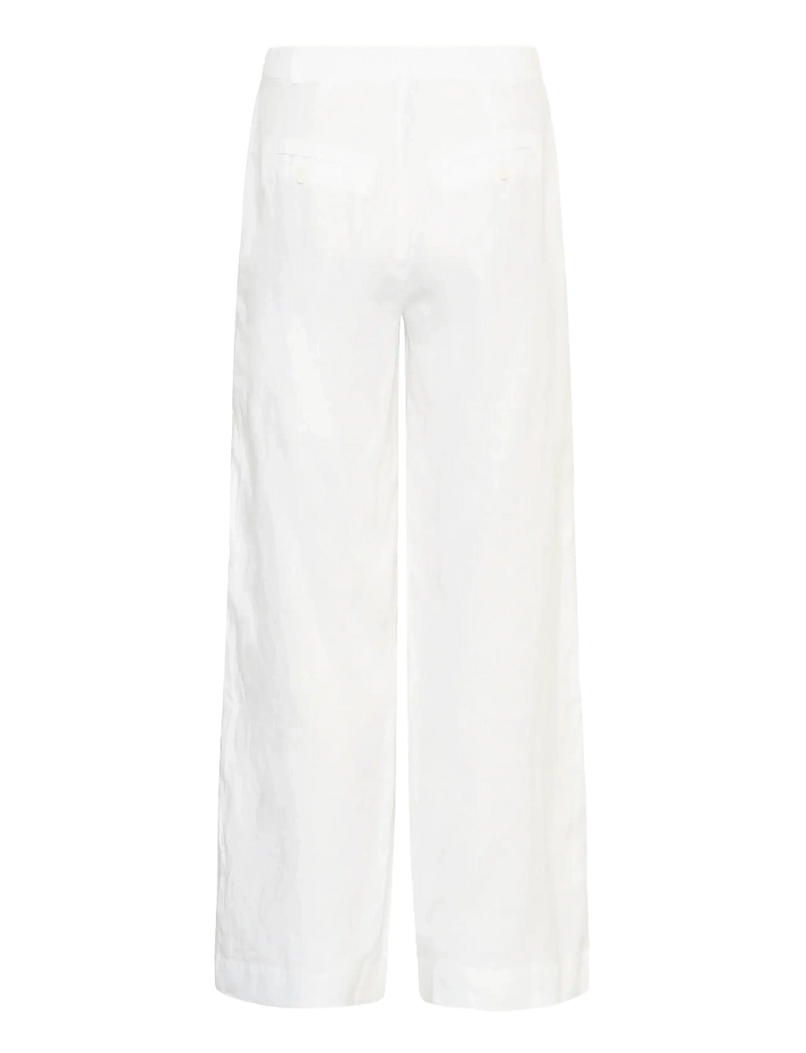 Part Two - NinnesPW PA - spodnie lniane - bright white - 2
