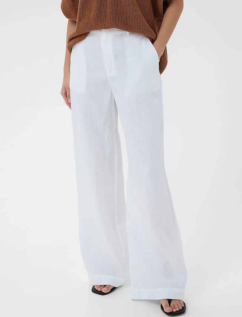 Part Two - NinnesPW PA - leinenhosen - bright white - 3