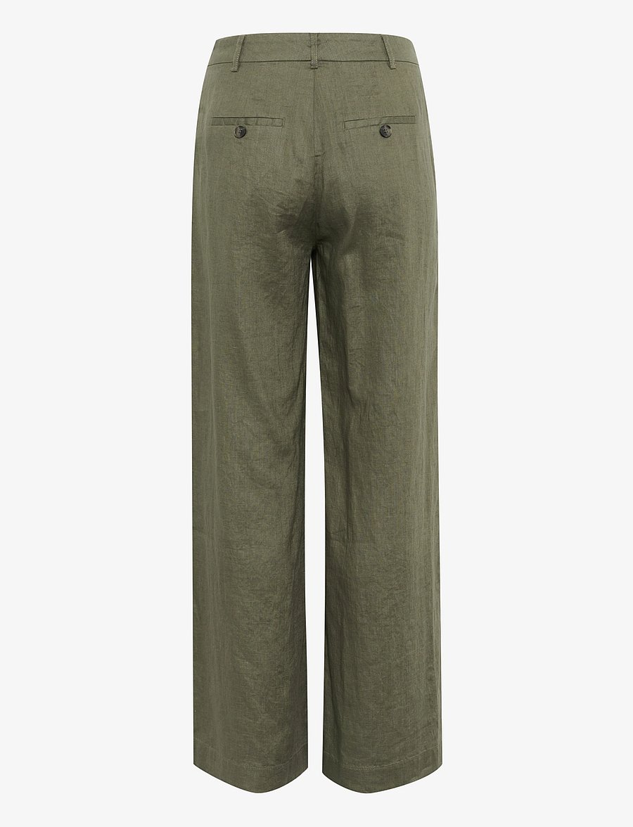 Part Two - NinnesPW Pants - hørbukser - kalamata - 2