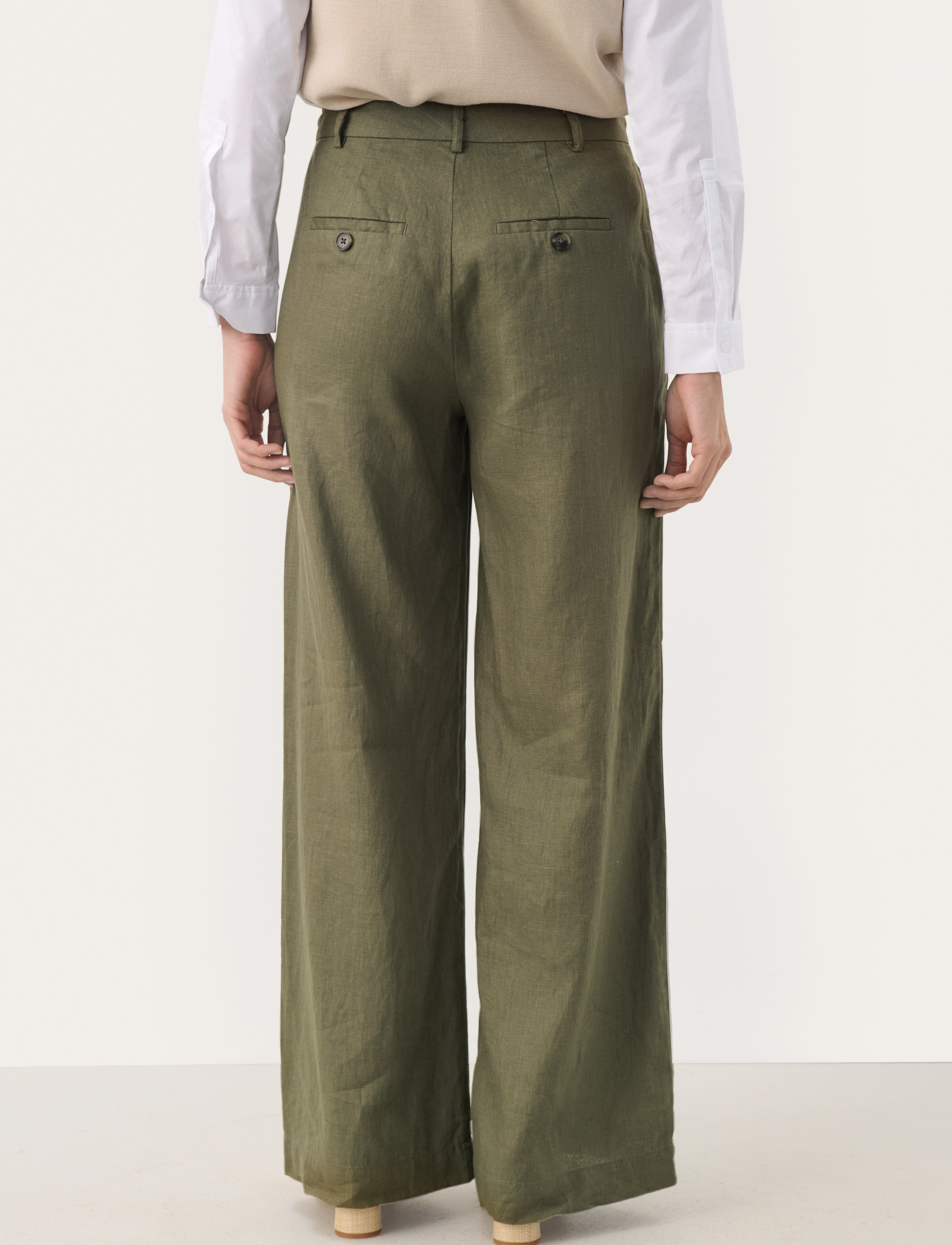 Part Two - NinnesPW Pants - linased püksid - kalamata - 5