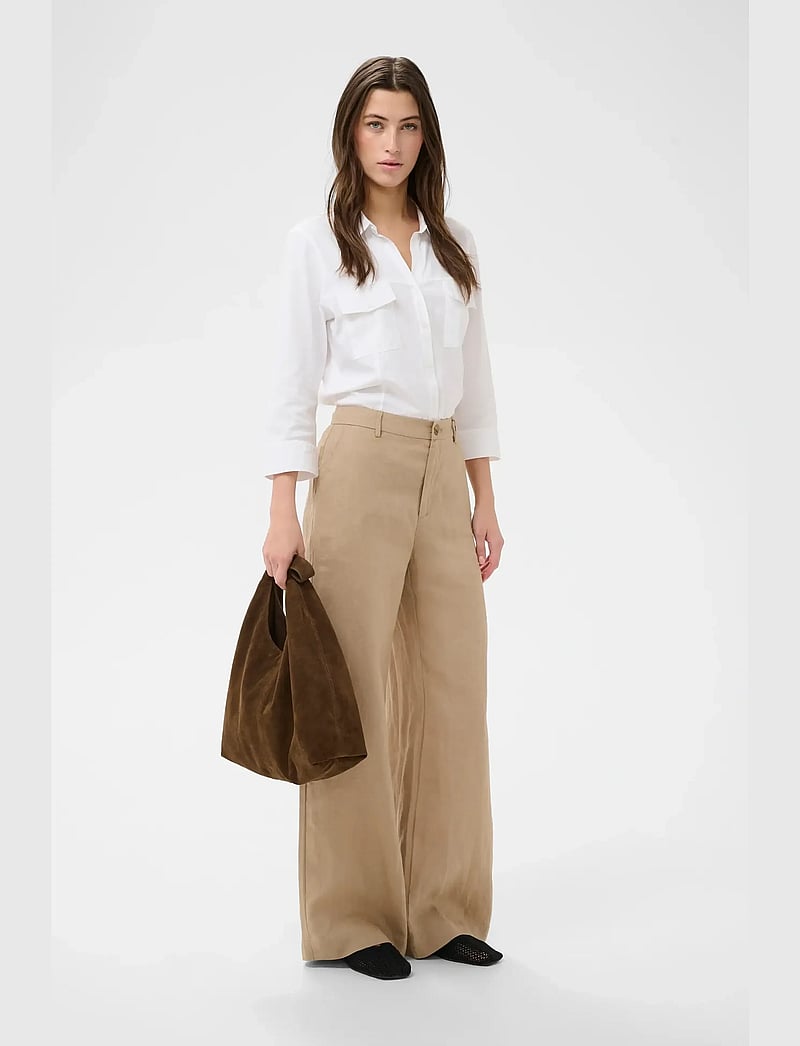 Part Two - NinnesPW PA - leinenhosen - silver mink - 3