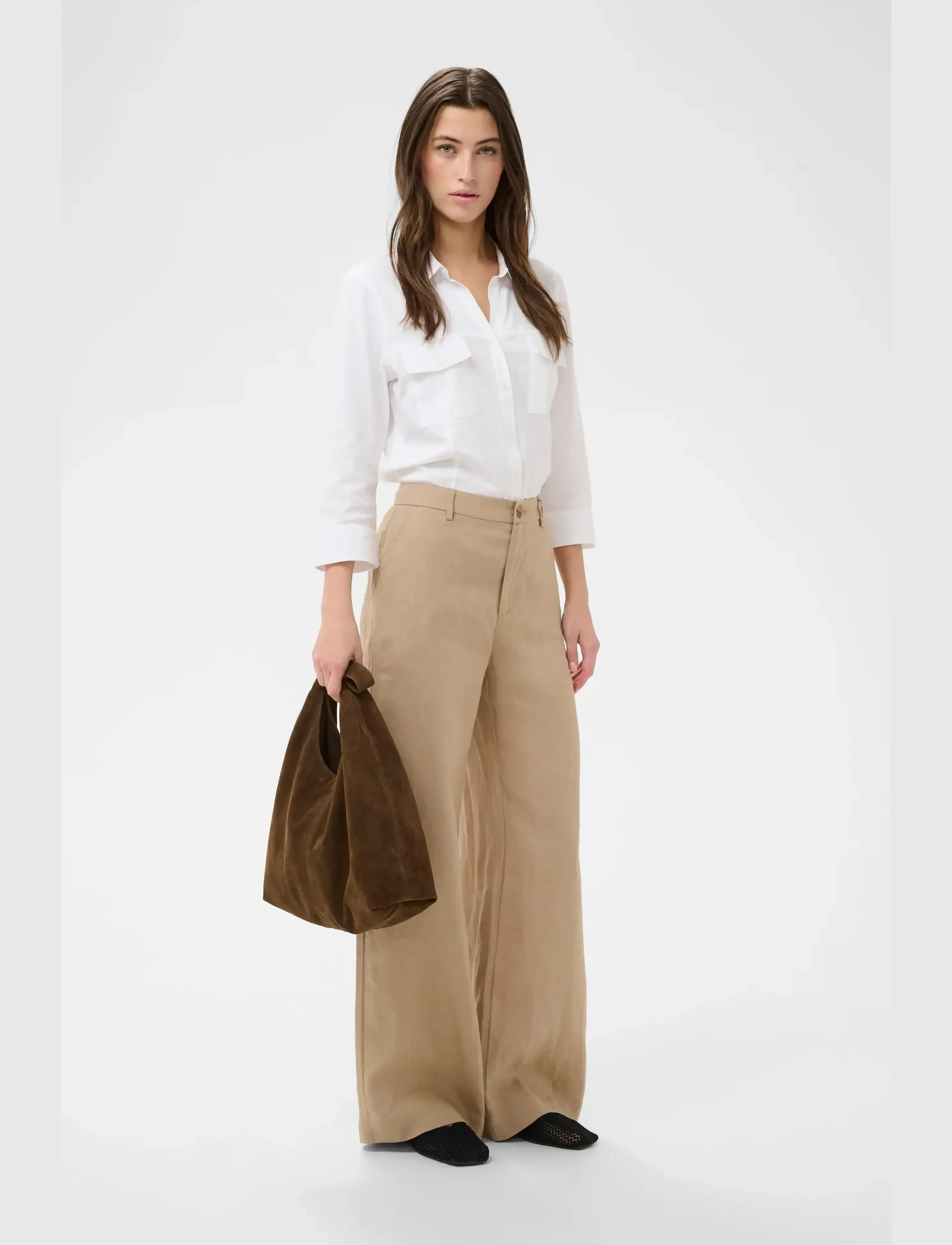 Part Two - NinnesPW PA - leinenhosen - silver mink - 3