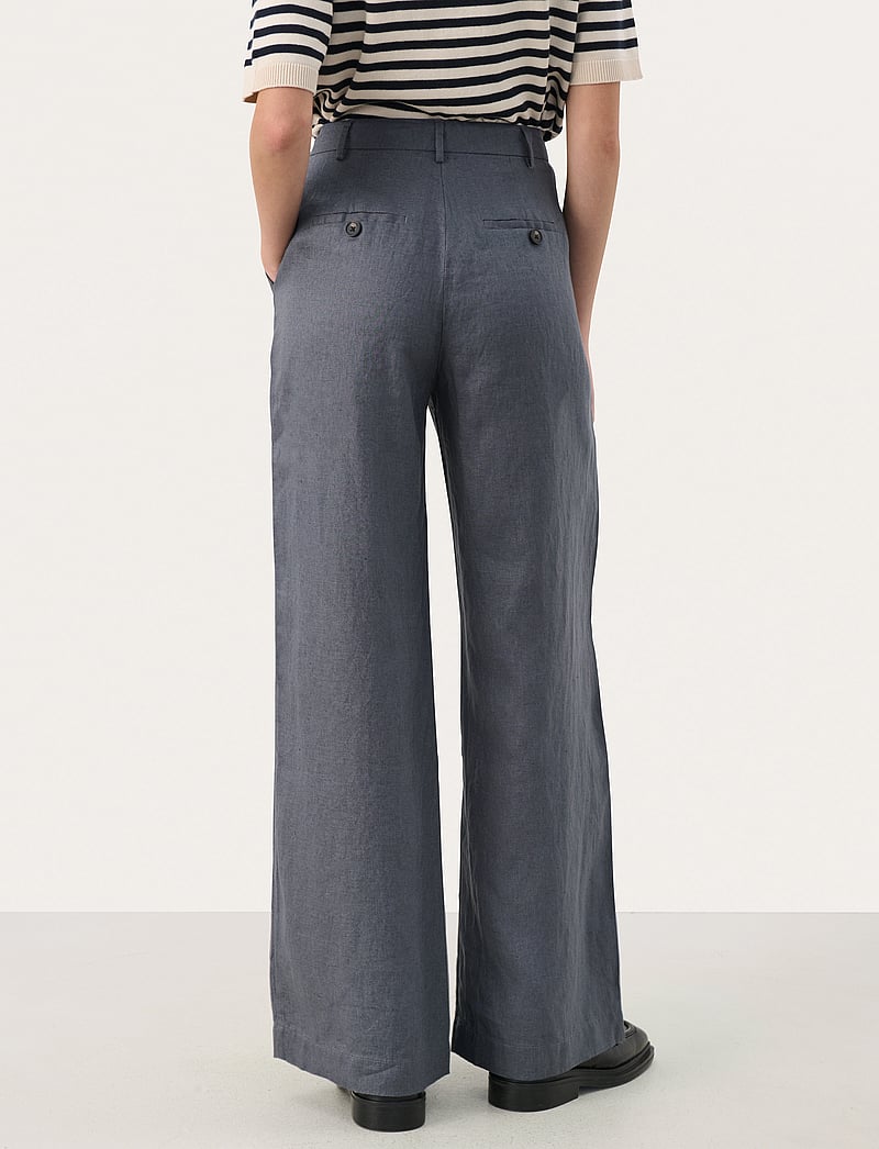 Part Two - NinnesPW Pants - hørbukser - turbulence - 4