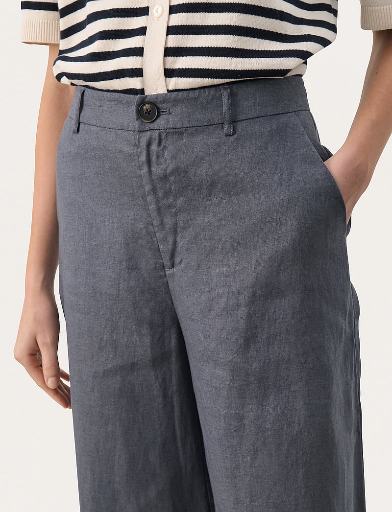 Part Two - NinnesPW Pants - hørbukser - turbulence - 5