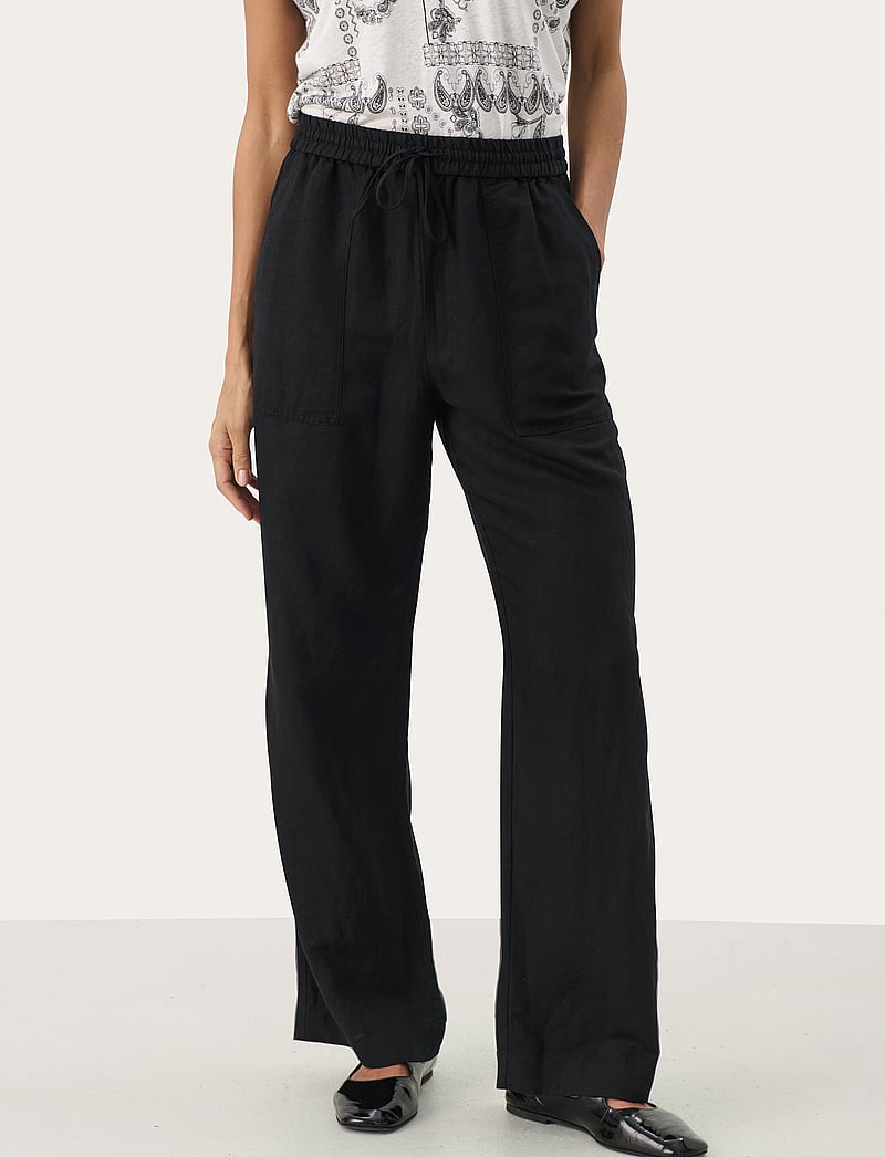 Part Two - EniolaPW PA - linased püksid - black - 0