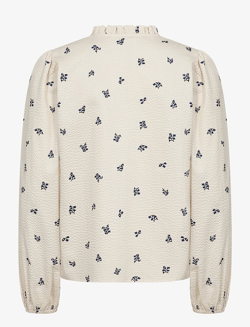 Part Two - EimyPW BL - långärmade blusar - blue bouquet print - 2