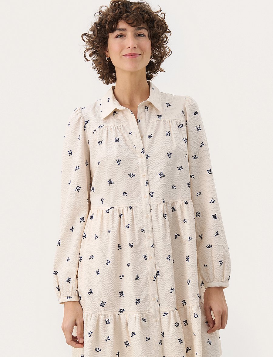 Part Two - NanenaPW DR - t-shirtkjoler - blue bouquet print - 0