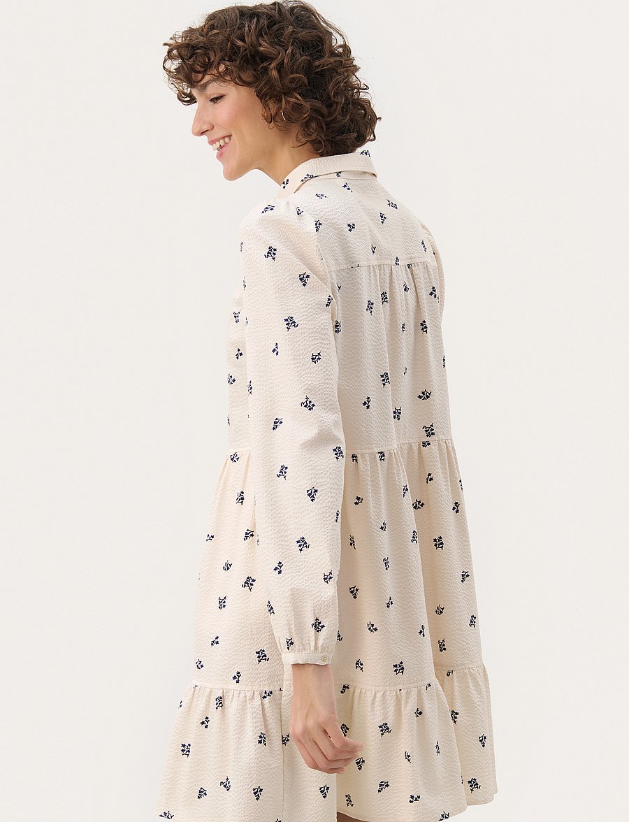 Part Two - NanenaPW DR - t-shirtkjoler - blue bouquet print - 4