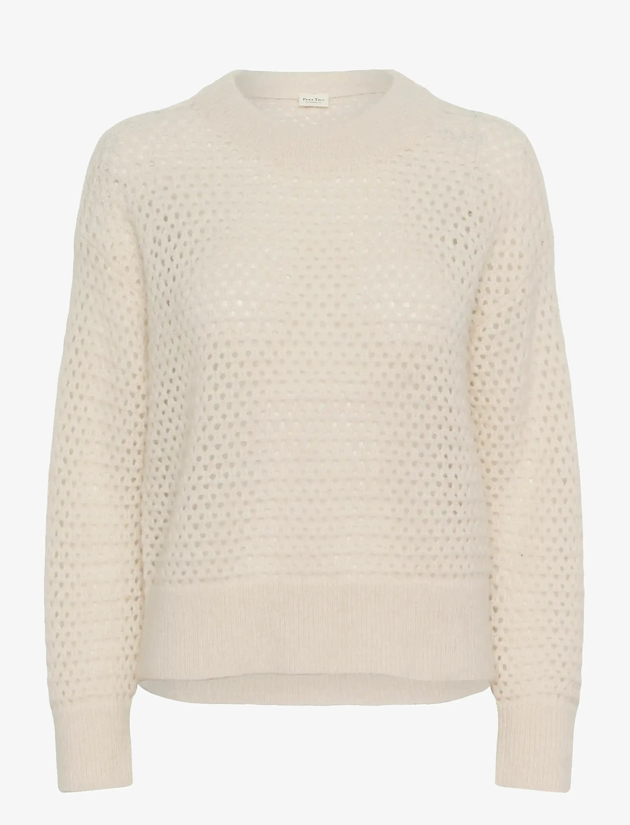 Part Two - NantikaPW PU - stickade tröjor - eggnog - 1
