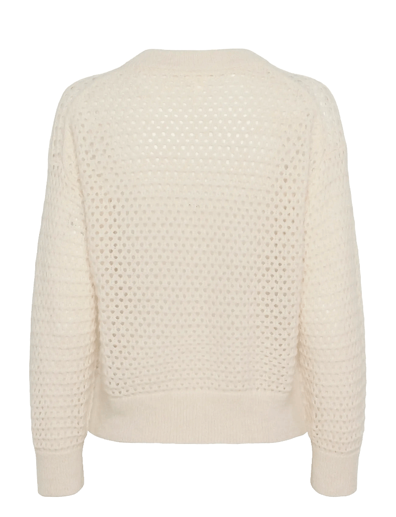 Part Two - NantikaPW PU - stickade tröjor - eggnog - 2