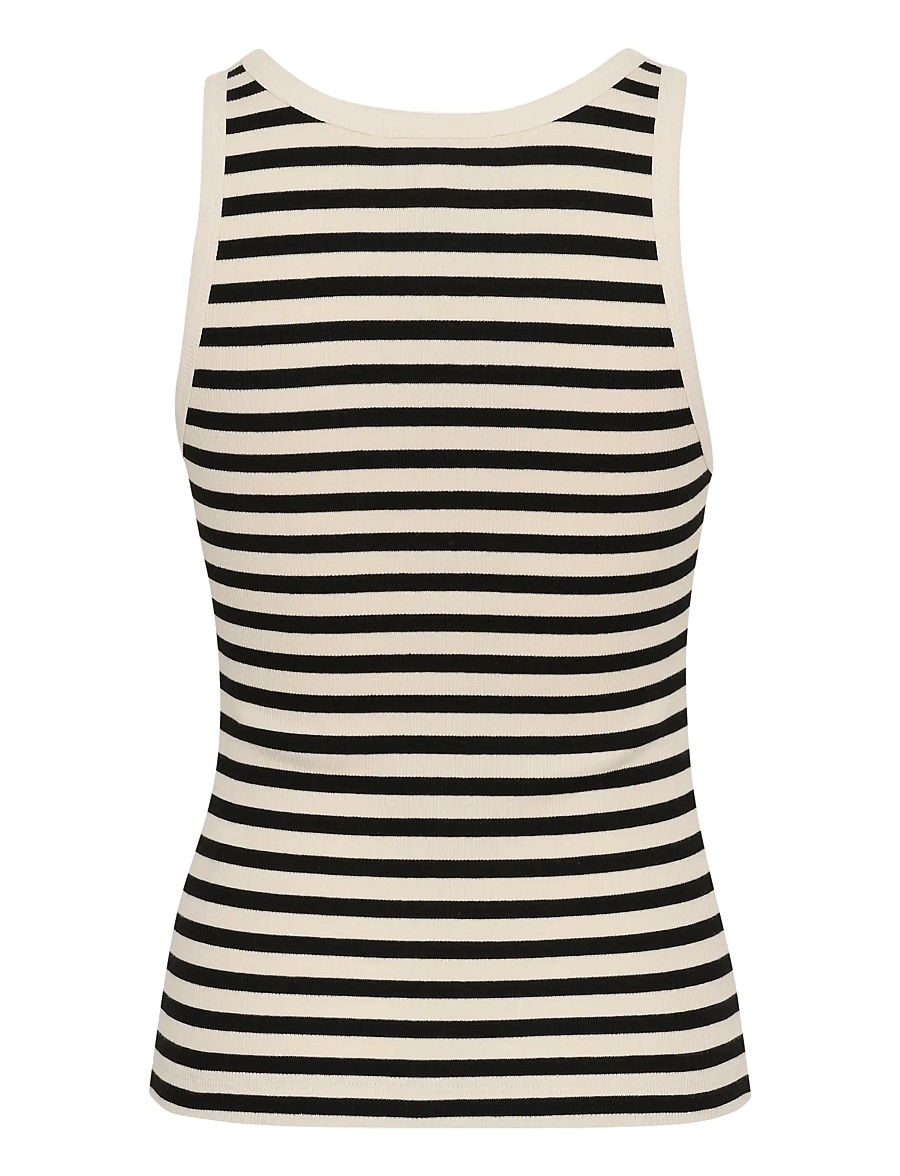 Part Two - GreciasPW TO - ermeløse topper - black stripe - 2