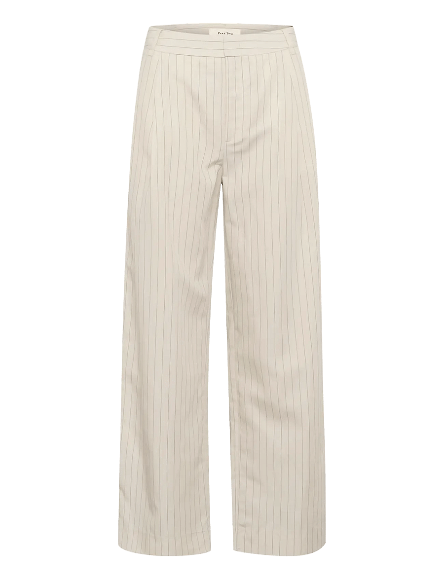 Part Two - RabiaPW PA - leinenhosen - whitecap gray stripe - 1