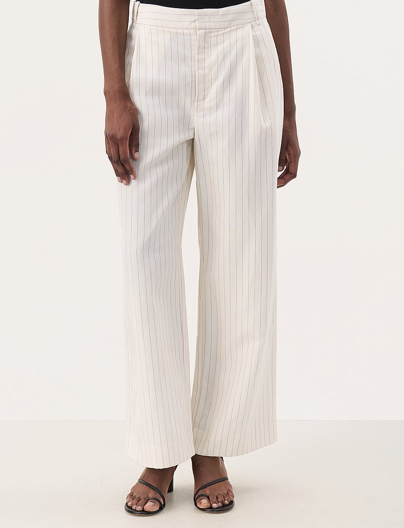 Part Two - RabiaPW PA - leinenhosen - whitecap gray stripe - 0