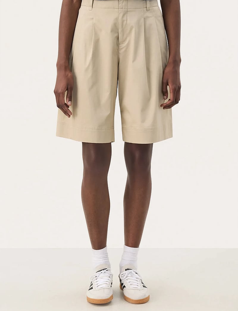 Part Two - RasminePW SHO - chino shorts - white pepper - 0