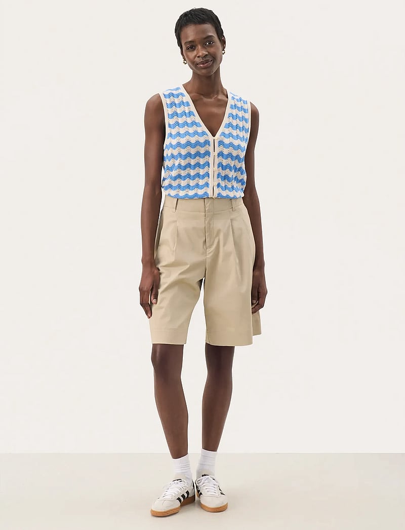 Part Two - RasminePW SHO - chino shorts - white pepper - 3