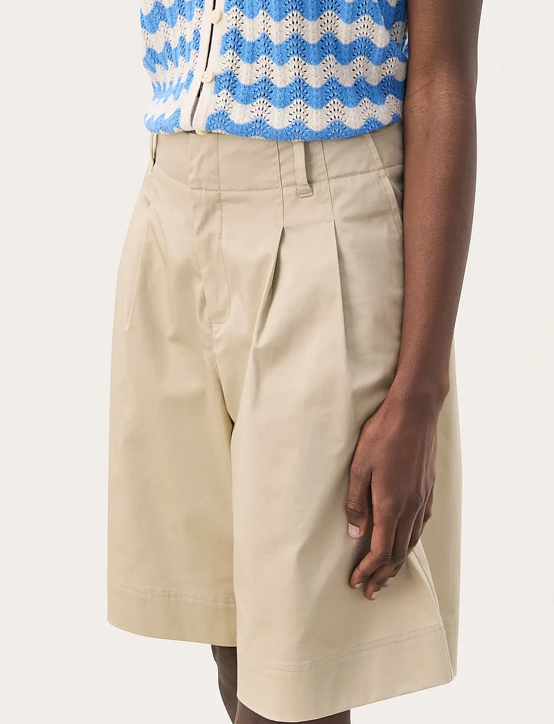 Part Two - RasminePW SHO - chino shorts - white pepper - 5