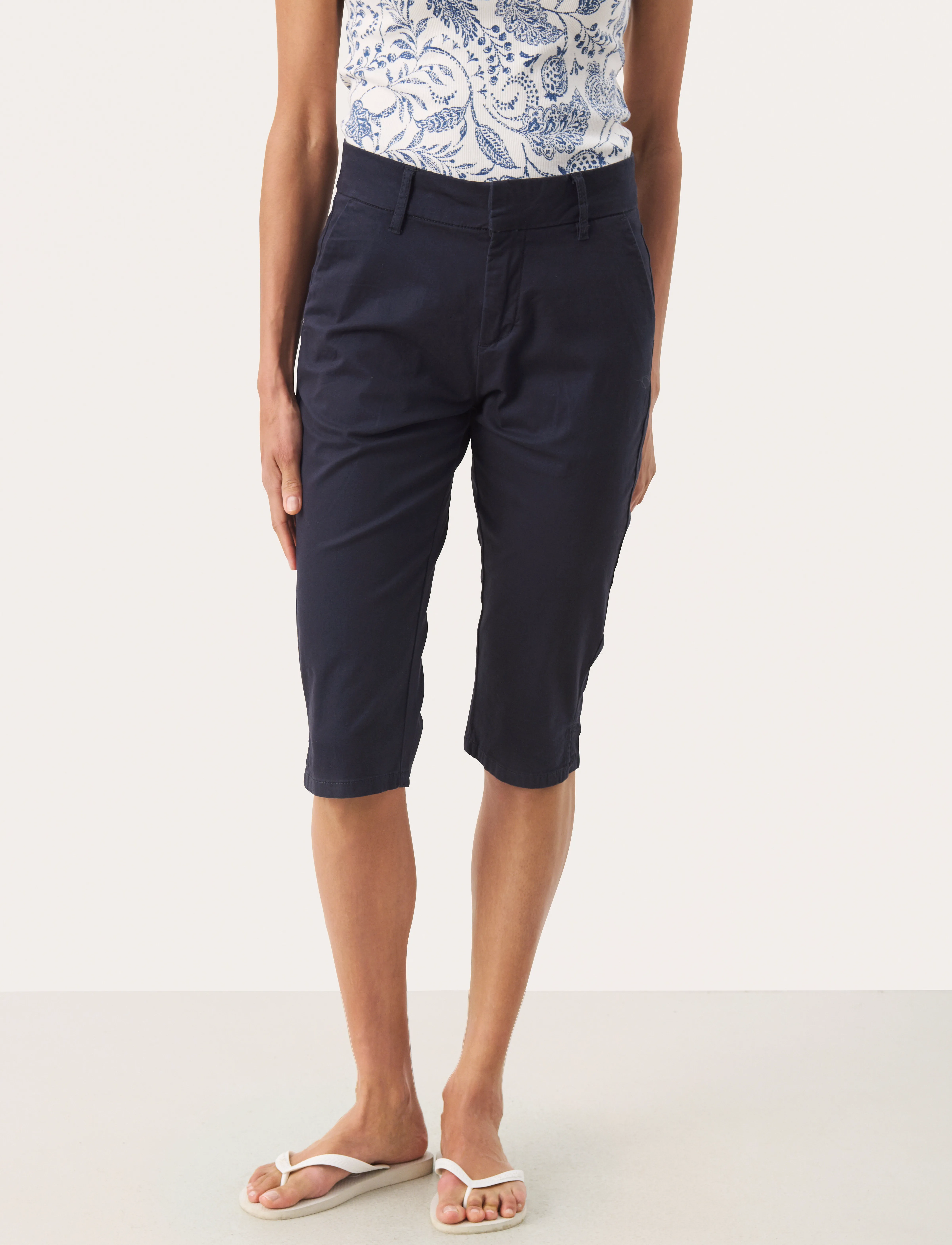 Part Two RenataPW PA - Capri pants - DARK NAVY / navy