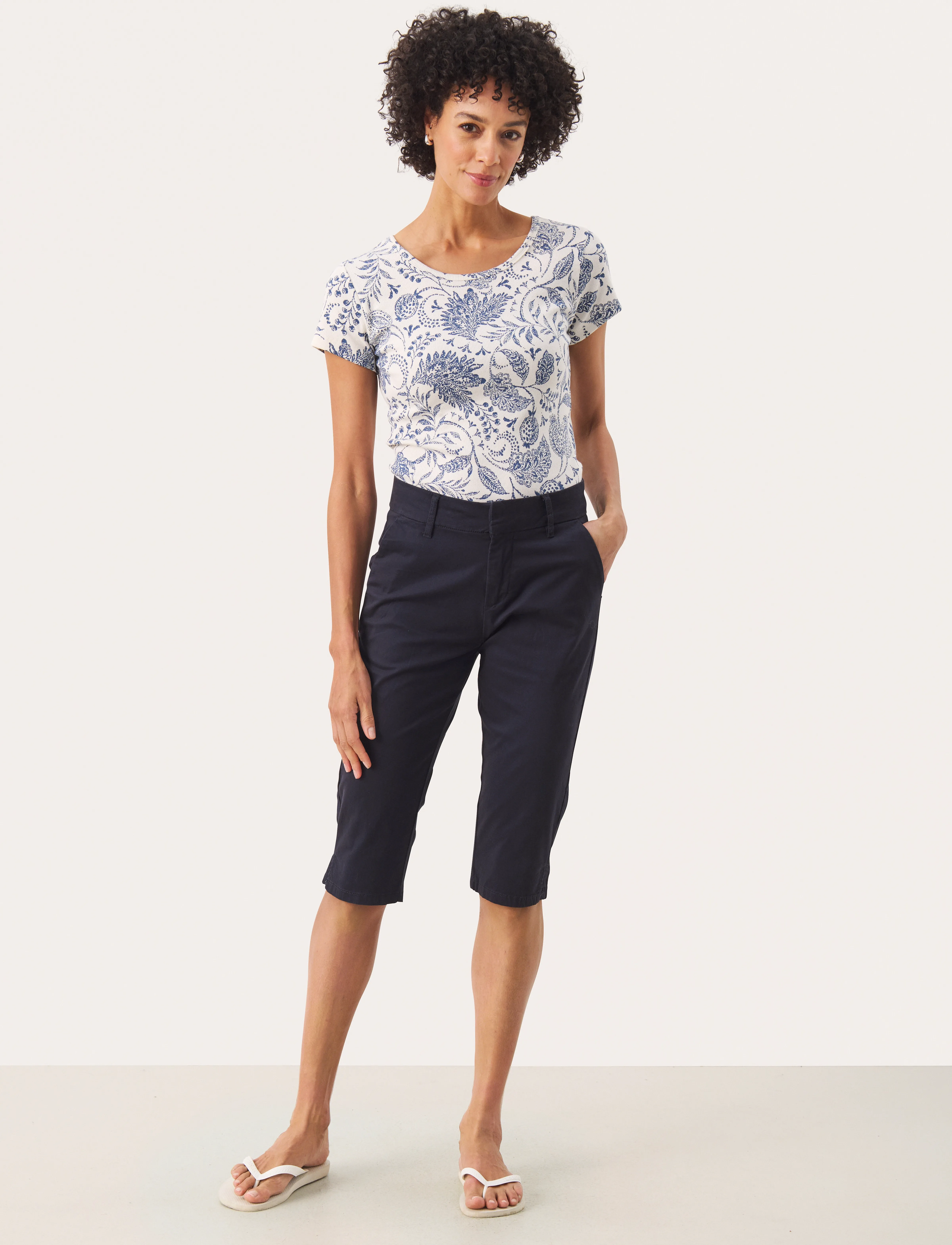 Part Two - RenataPW PA - capri pants - dark navy - 3