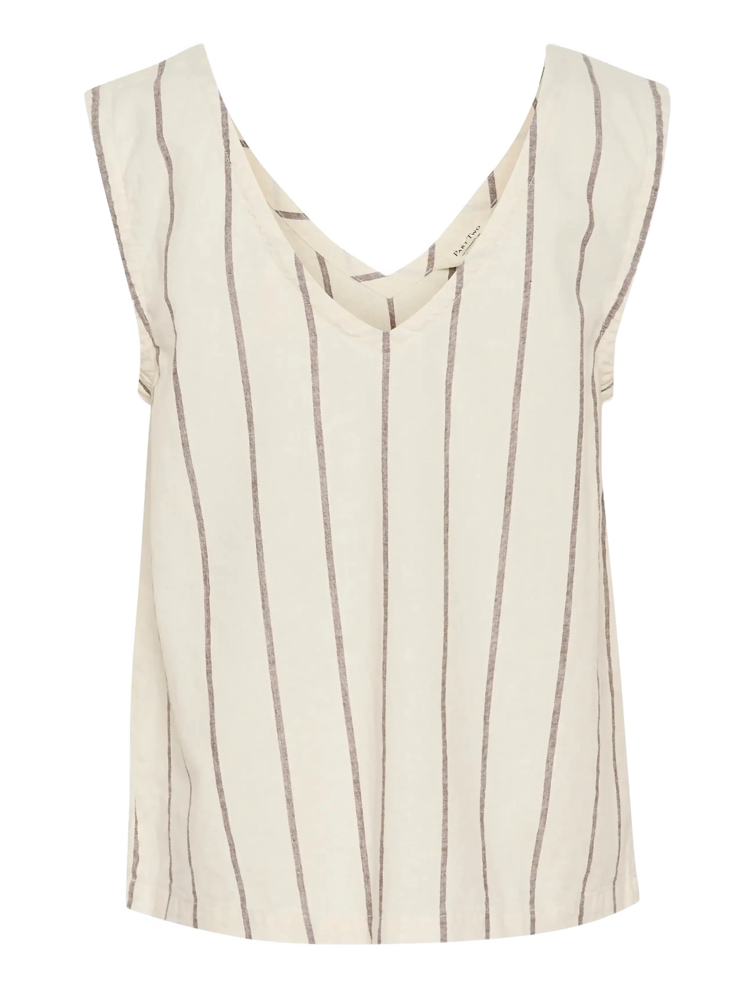 Part Two RemiPW TO - BACK TO WORK - EGGNOG AND BROWN STRIPE / cream