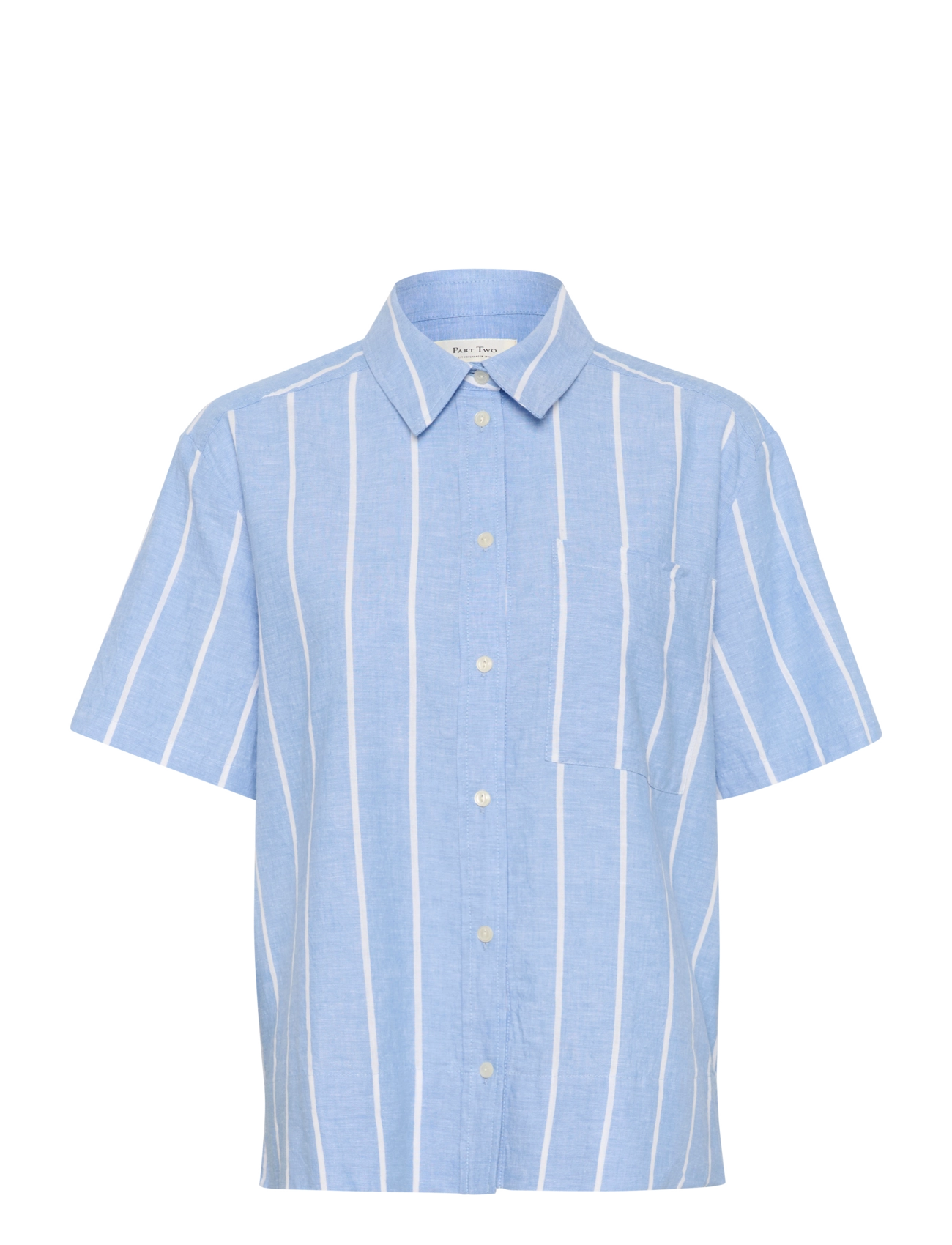 Part Two ReneePW SH - Blouses & Overhemden - MARINA BLUE AND WHITE STRIPE / blue