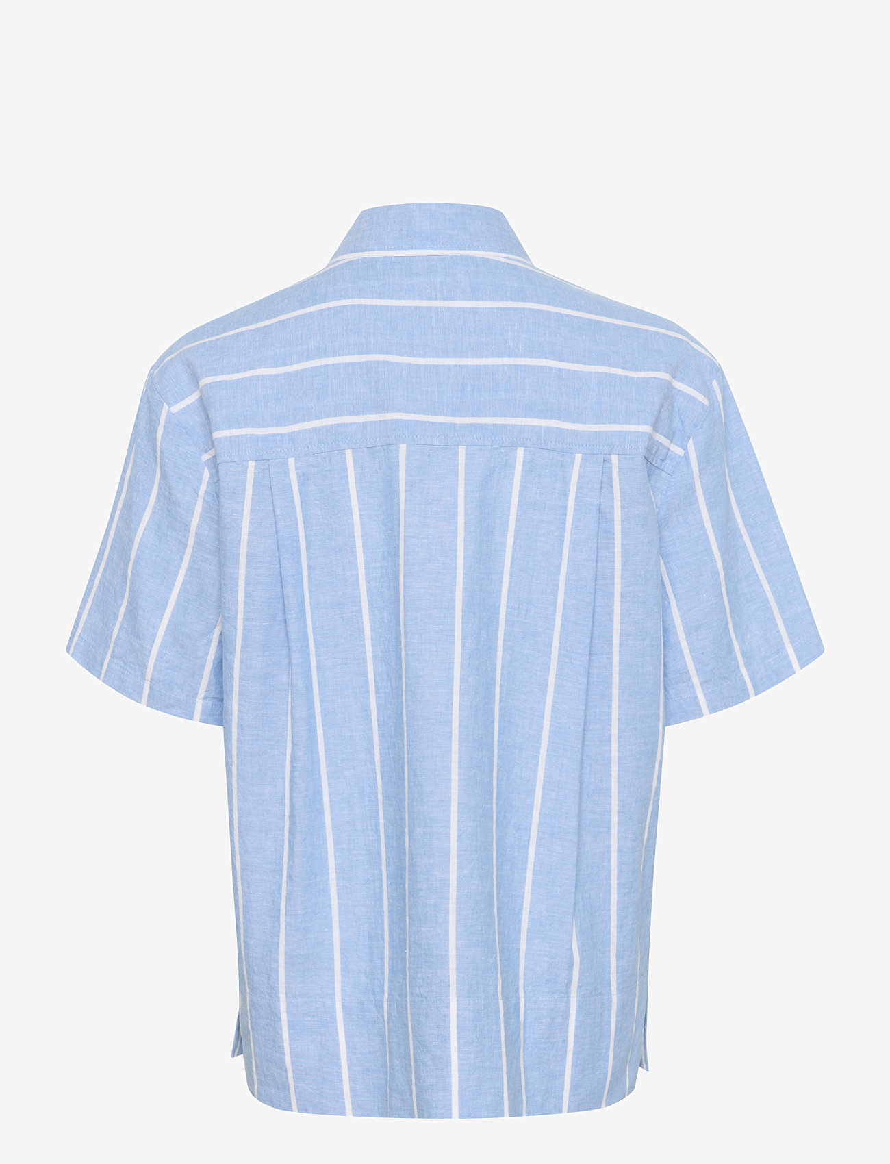 Part Two - ReneePW SH - leinenhemden - marina blue and white stripe - 1