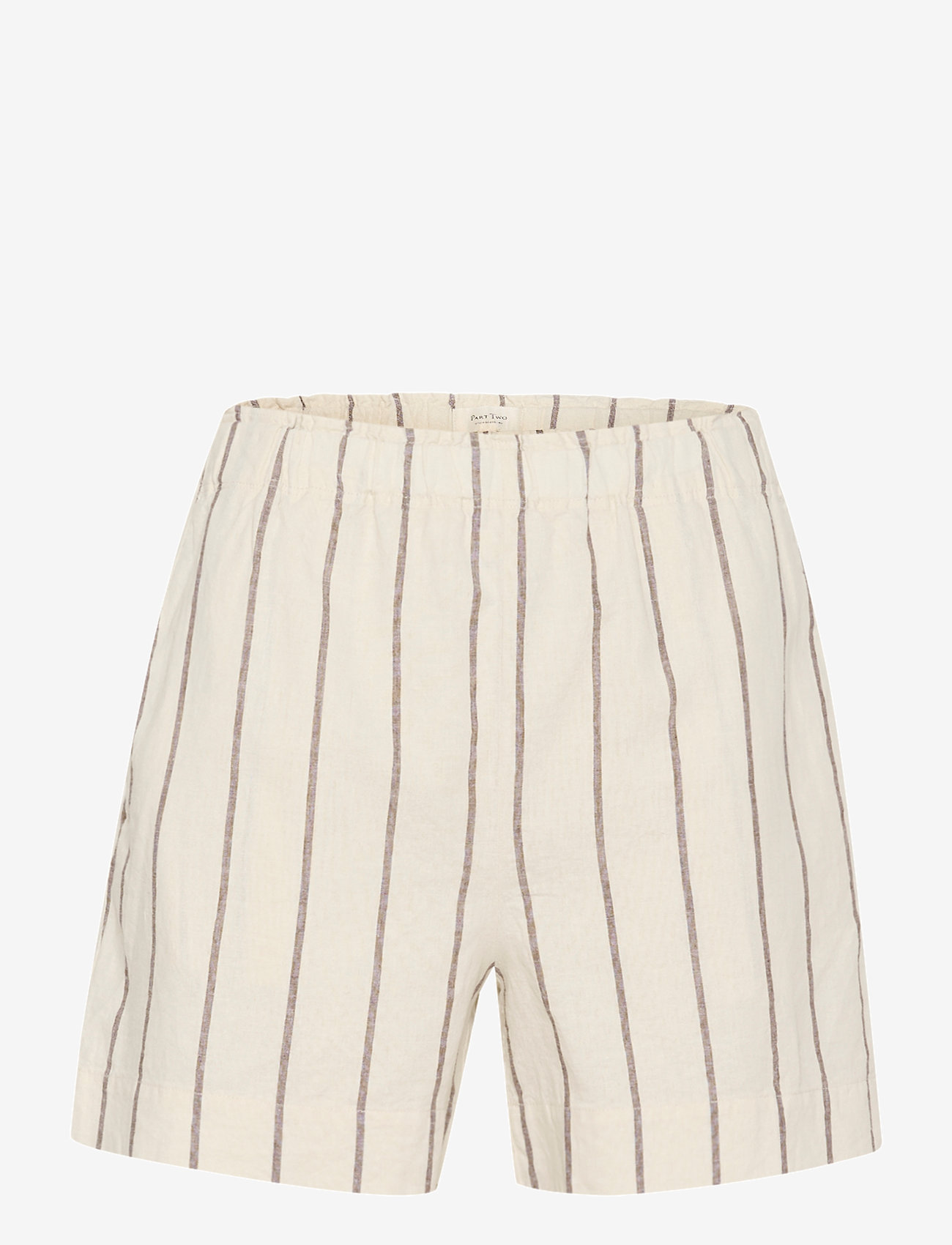 Part Two - RiggePW SHO - linneshorts - eggnog and brown stripe - 1