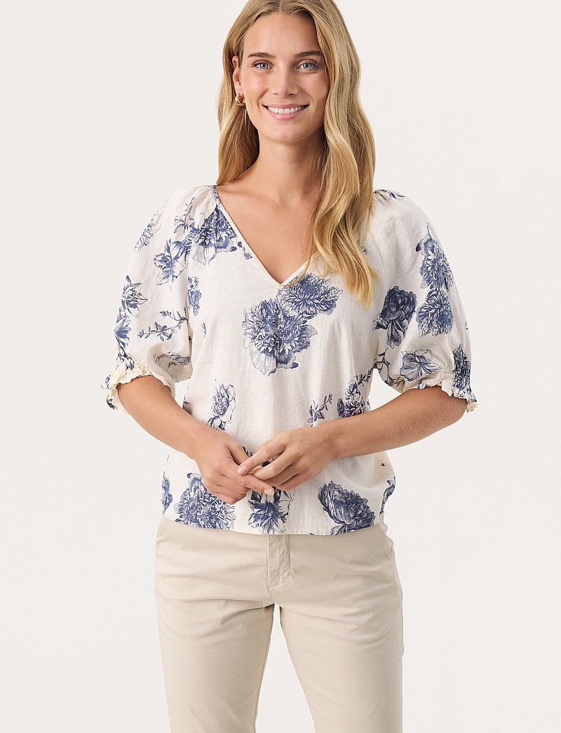 Part Two - RosalynPW BL - blūzes ar īsām piedurknēm - oceana stunning flower print - 0