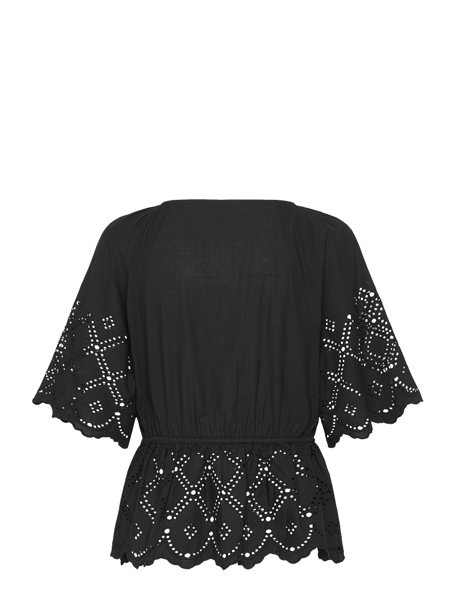 Part Two - RosaliePW BL - kurzärmelige blusen - black - 2