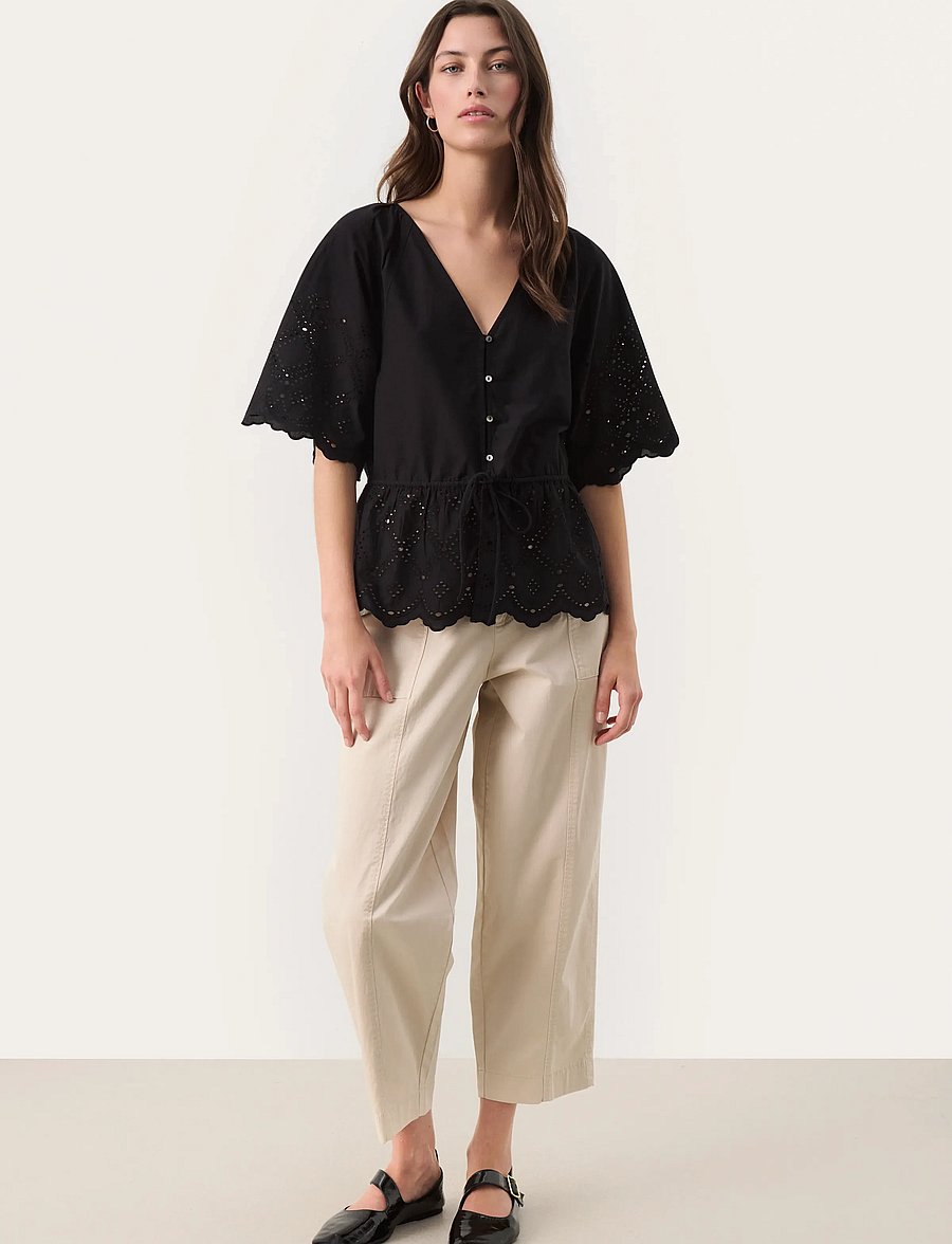 Part Two - RosaliePW BL - kurzärmelige blusen - black - 3