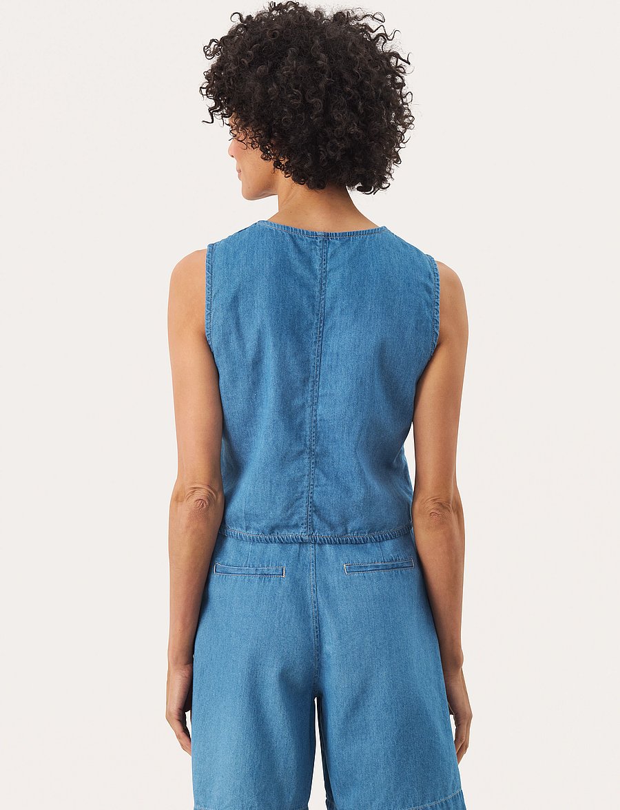 Part Two - RaisaPW WA - denim-westen - light blue denim - 5