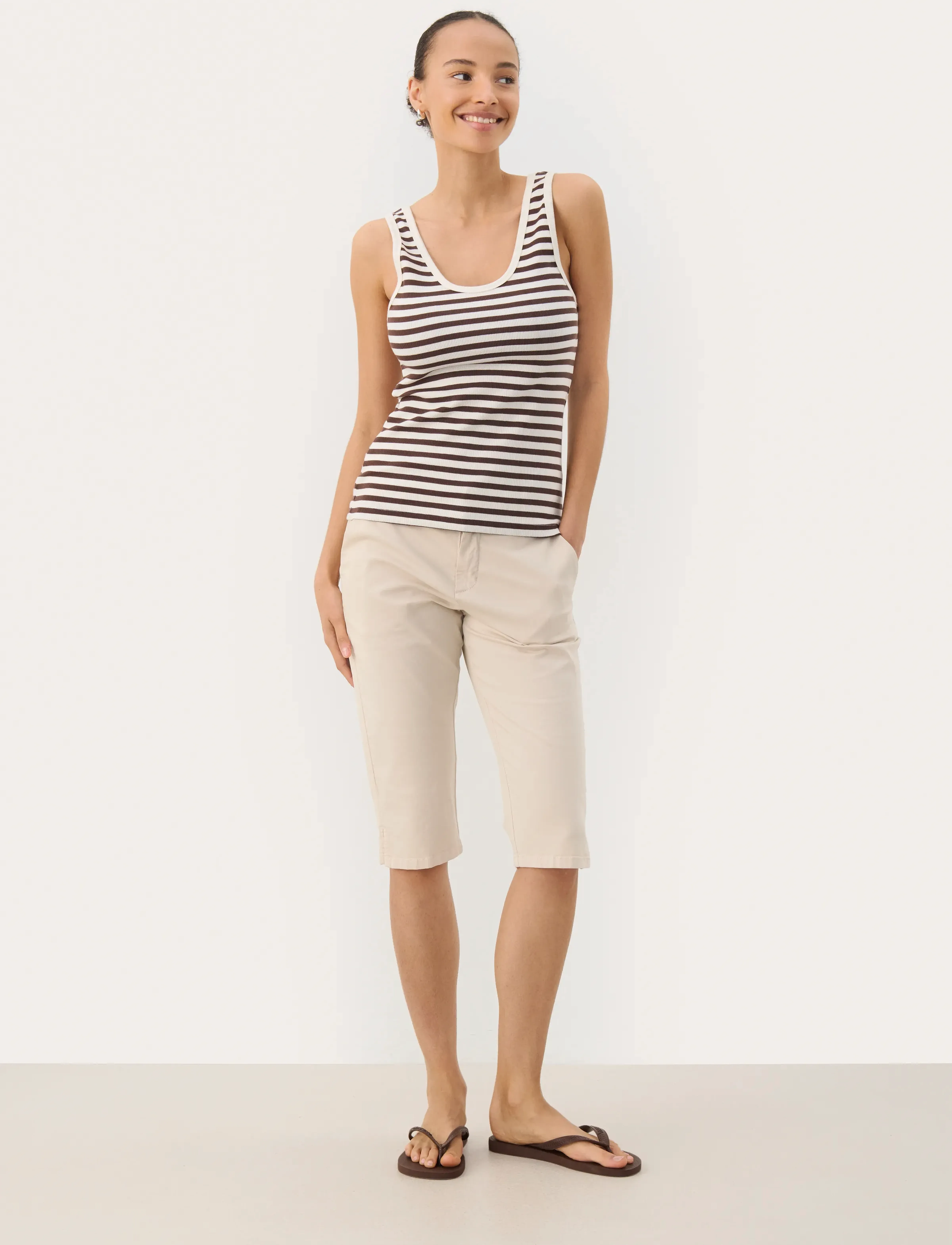 Part Two - RoselynPW TO - sleeveless tops - bracken stripe - 3