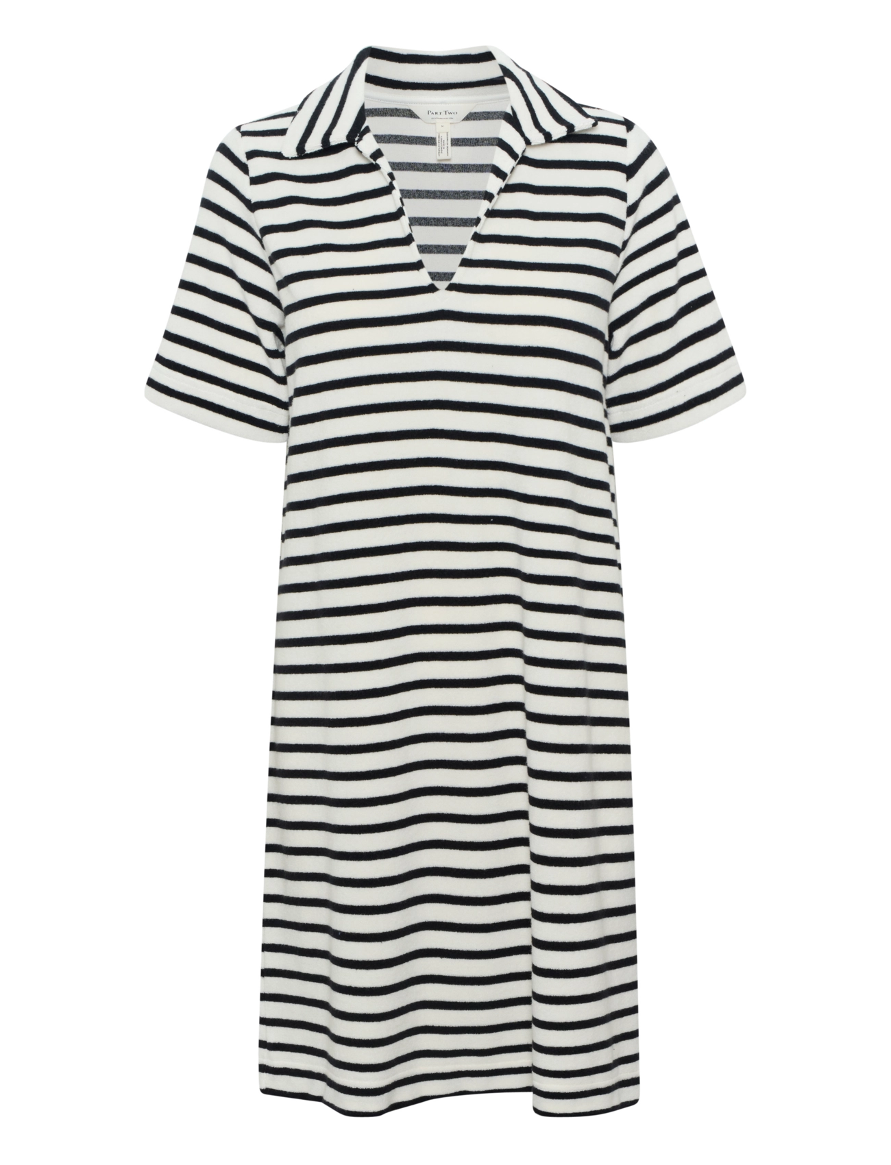 BLACK AND EGGNOG STRIPE