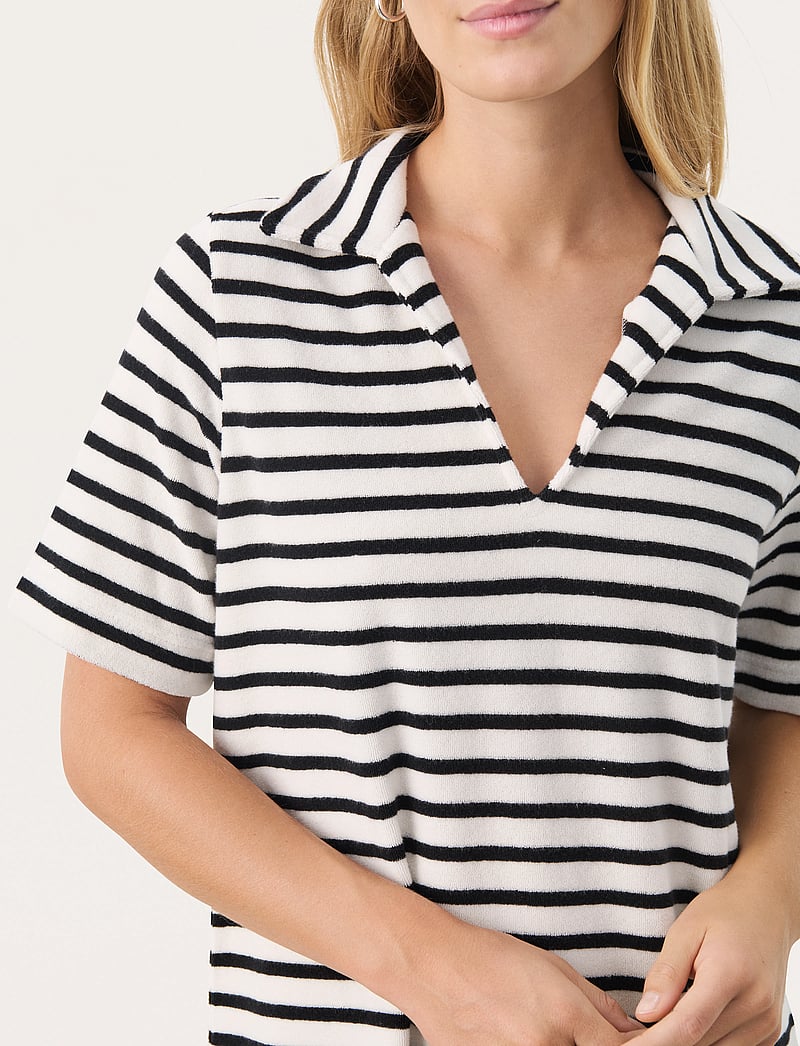 Part Two - RosittaPW DR - vabaaja kleidid - black and eggnog stripe - 5