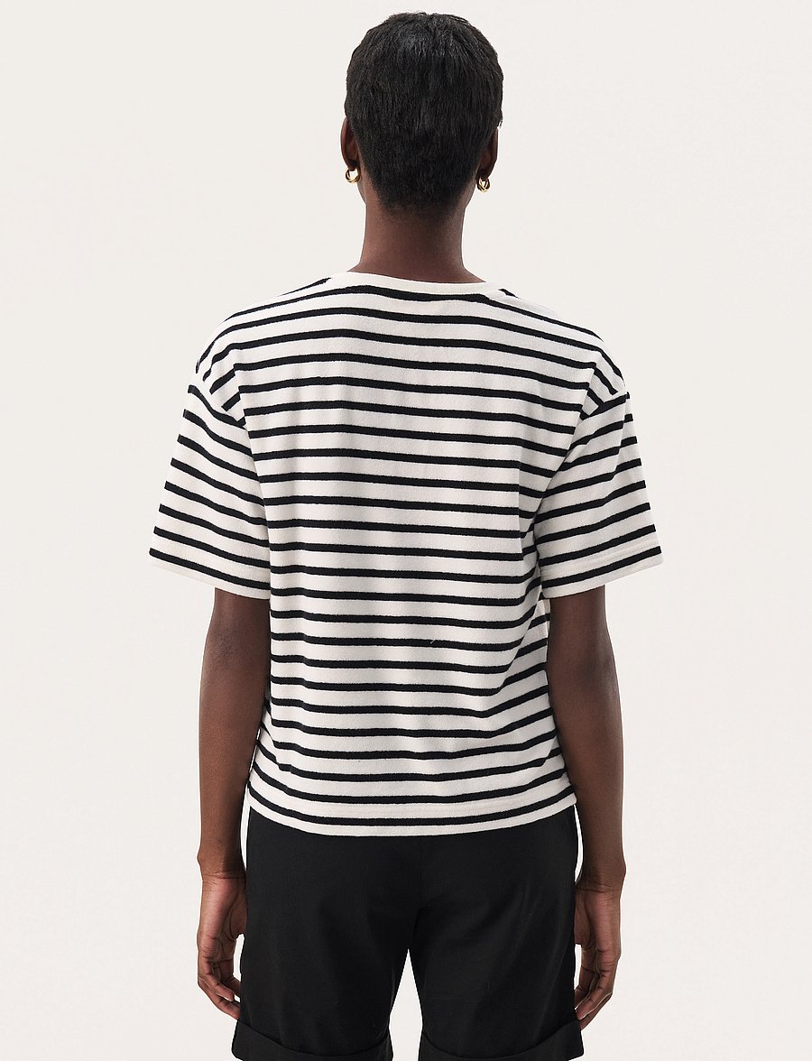 Part Two - RyliePW TS - t-shirts - black and eggnog stripe - 4