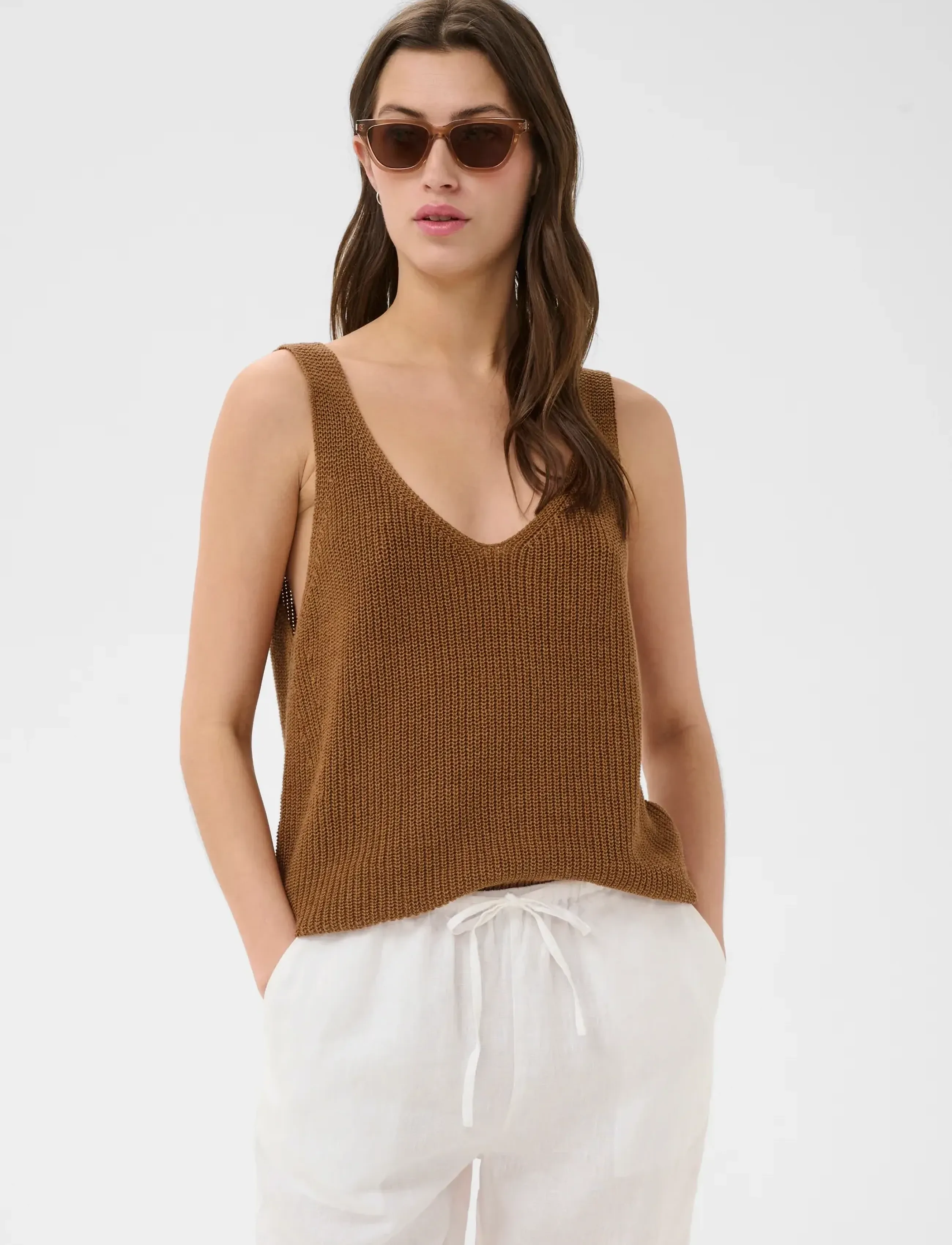 Part Two RebeccaPW Top - T-Shirts & Tops - ARGAN OIL / brown