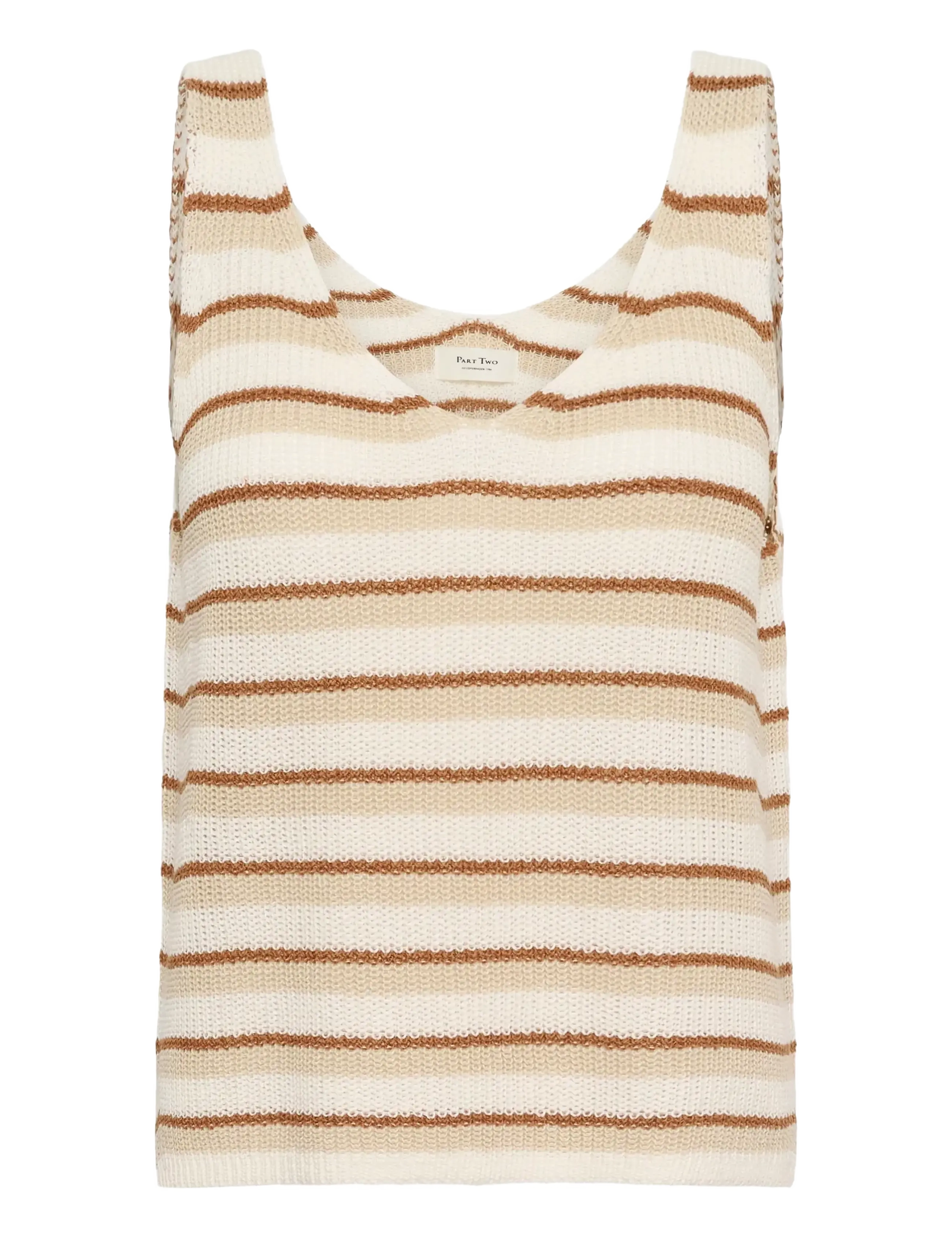 Part Two RebeccaPW TO - Flash-päivät - FRENCH OAK STRIPE / brown