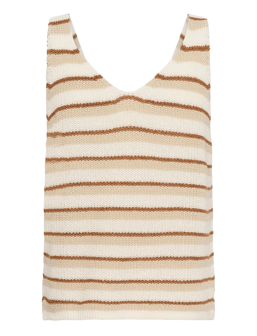 Part Two - RebeccaPW Top - Ärmellose tops - french oak stripe - 2