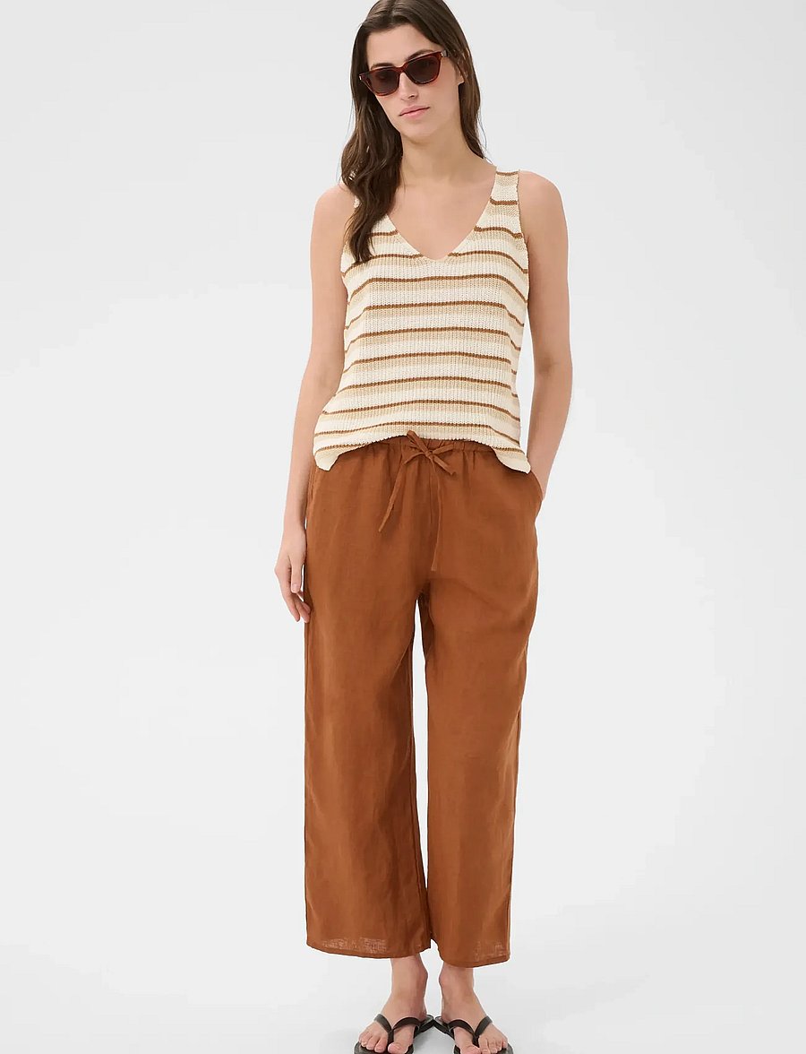 Part Two - RebeccaPW Top - Ärmellose tops - french oak stripe - 3