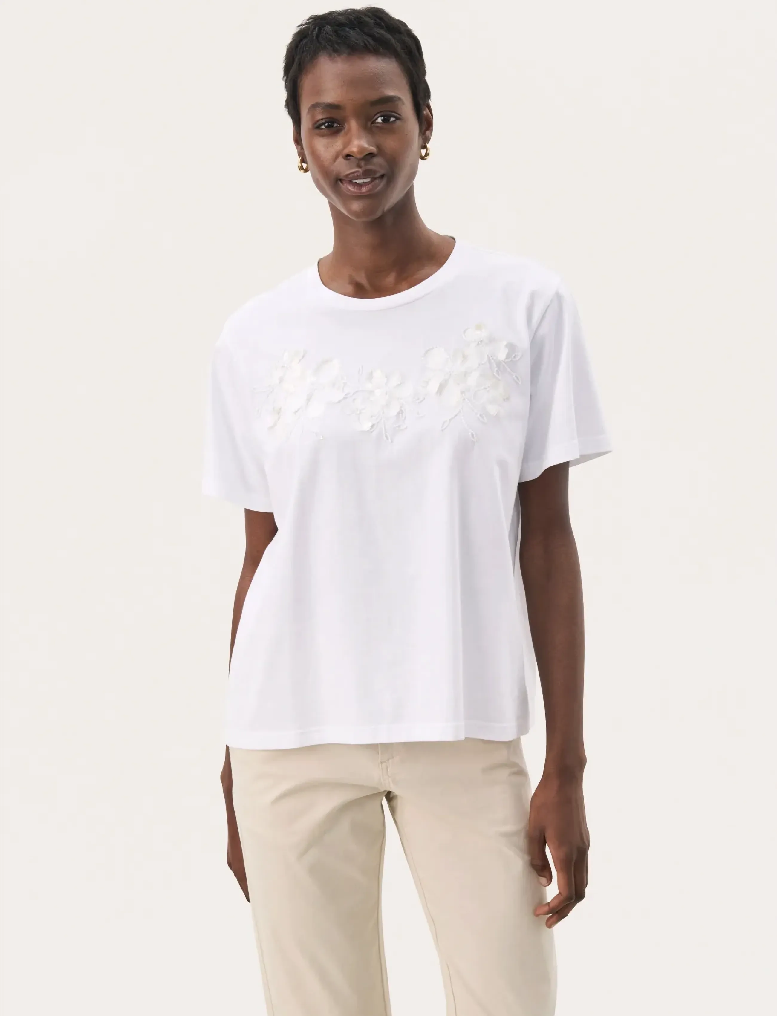 Part Two NahidPW TS - Part Two - BRIGHT WHITE EMBELLISHMENT / white