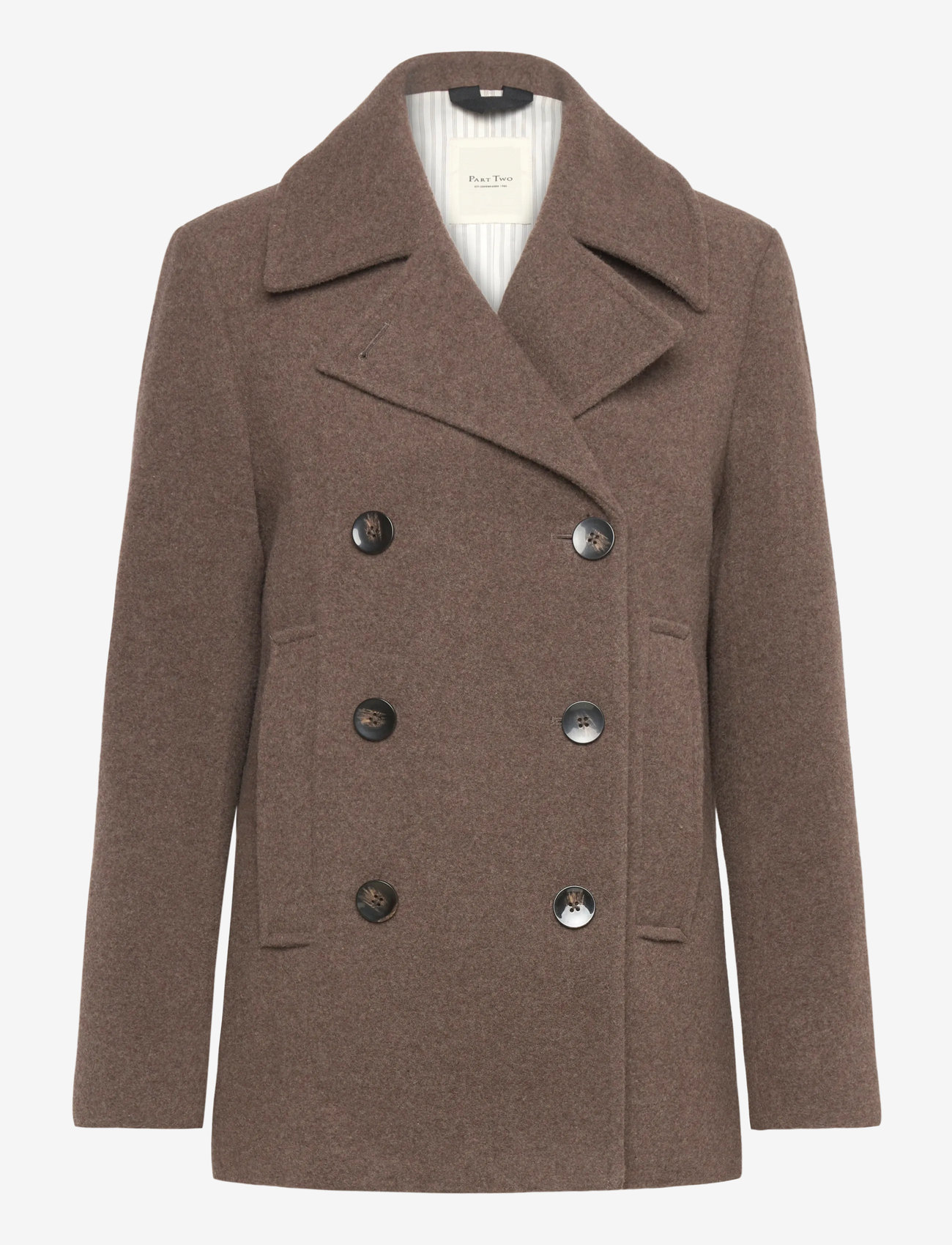 Part Two - SatinaPW OTW - herbstjacken - dark walnut melange - 1