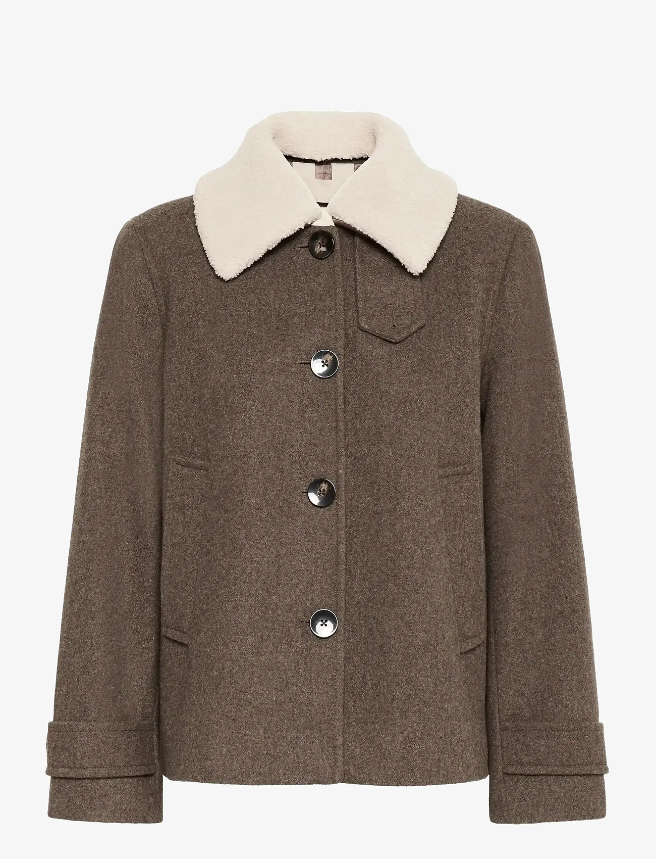 Part Two - SylviaPW OTW - vinterjakker - dark walnut melange - 0