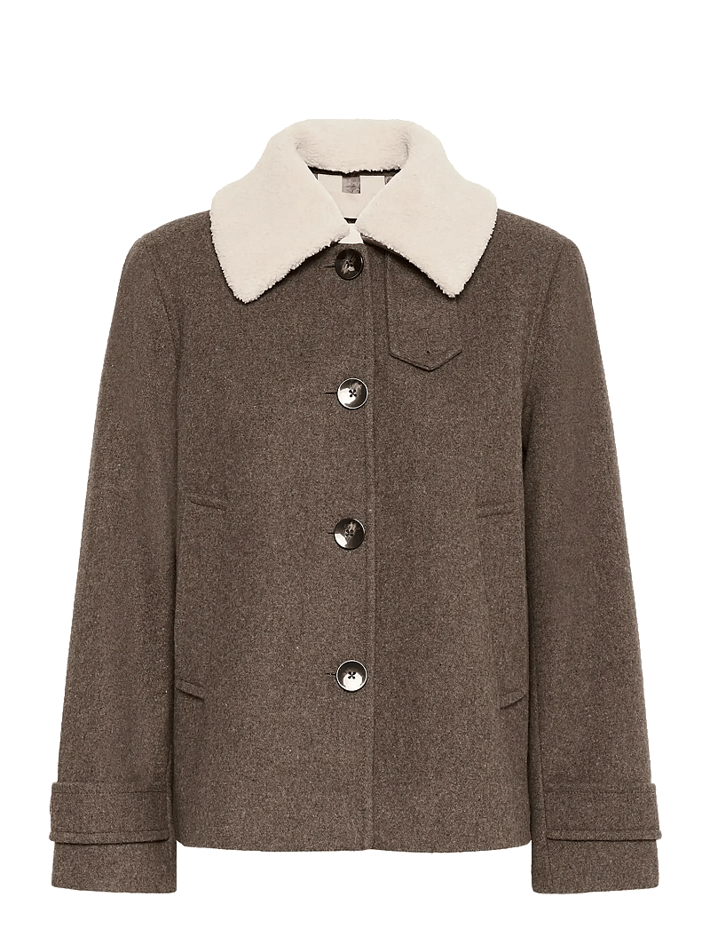 Part Two - SylviaPW OTW - vinterjackor - dark walnut melange - 1