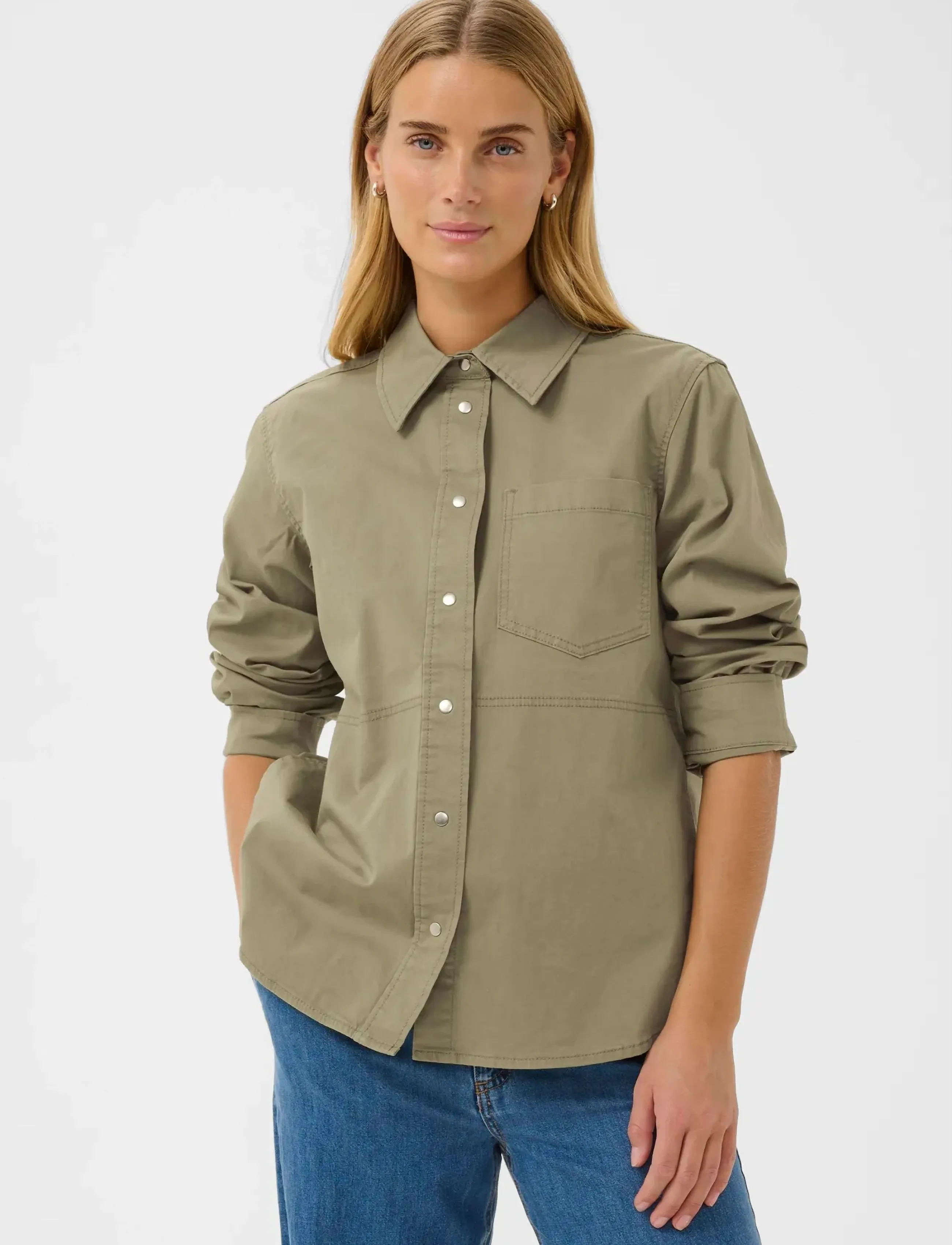 Part Two NaylaPW JA - Mantlid ja jakid - VETIVER / khaki/green